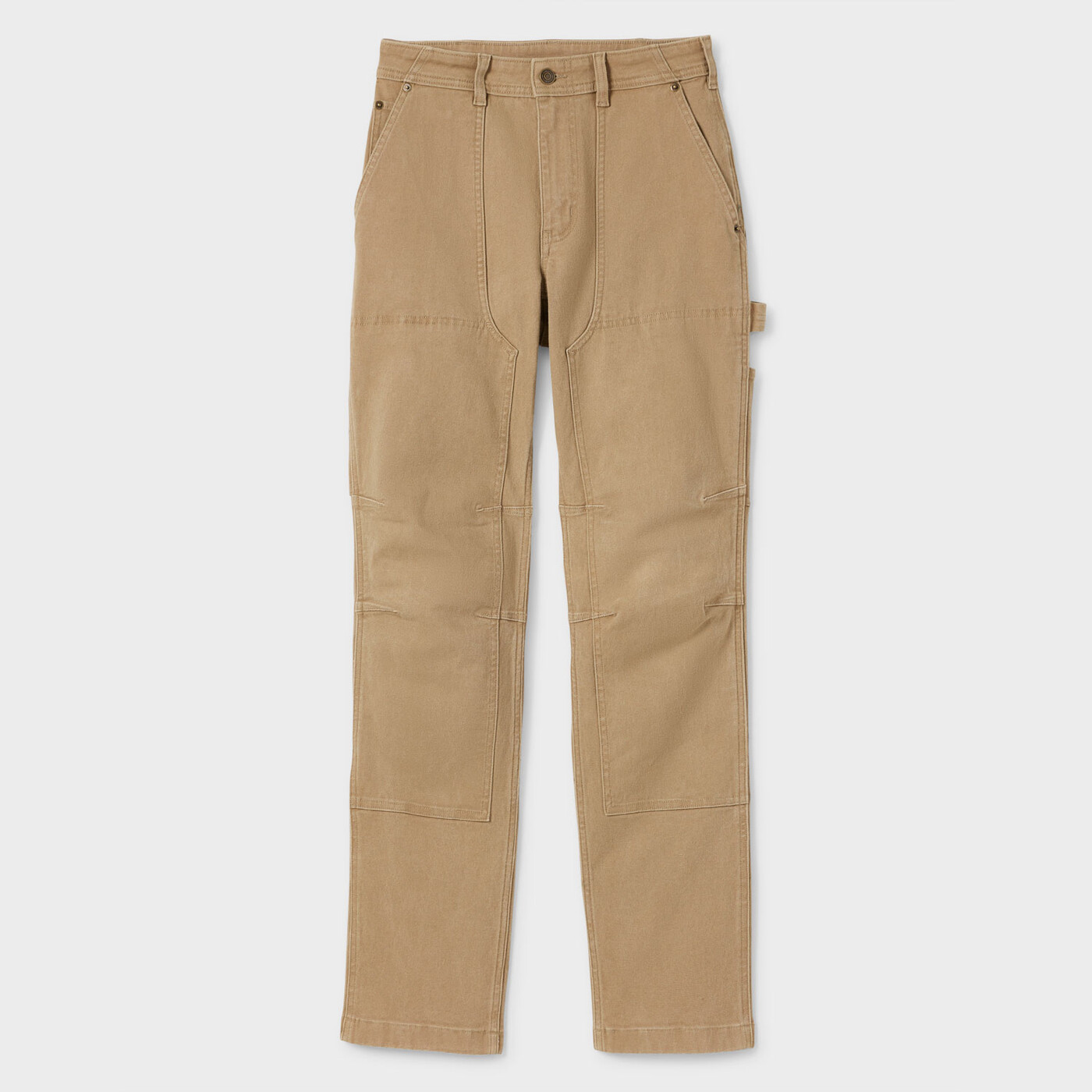 Women's VintageFlex Fire Hose Hi-Rise Straight Leg Pants — Washed Brown by Duluth Trading Co.