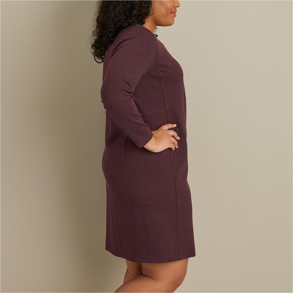 ponte knit dress with pockets Women's Plus Wearwithall Ladies dresses