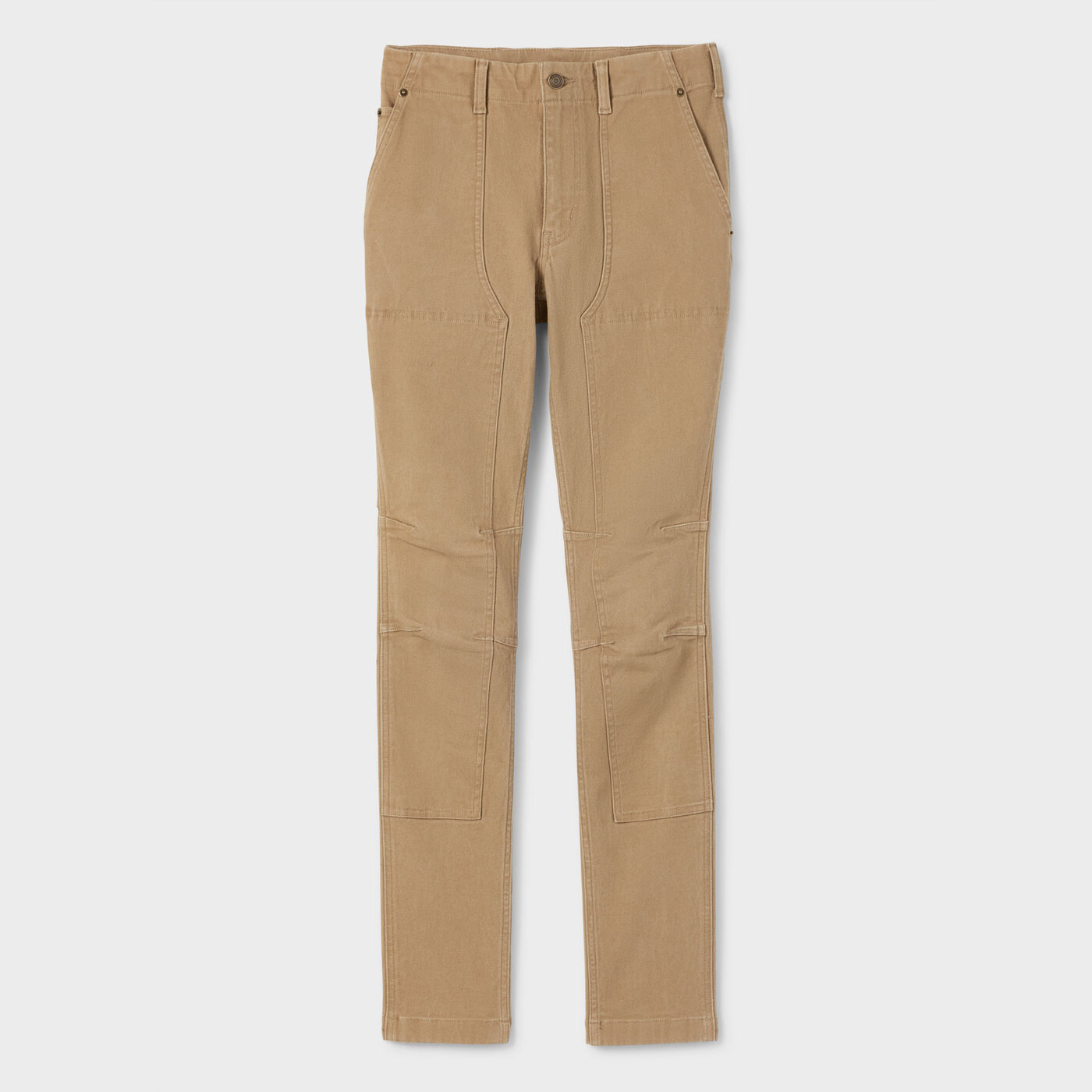 Women's VintageFlex Fire Hose Hi-Rise Slim Leg Pants — Washed Brown by Duluth Trading Co.