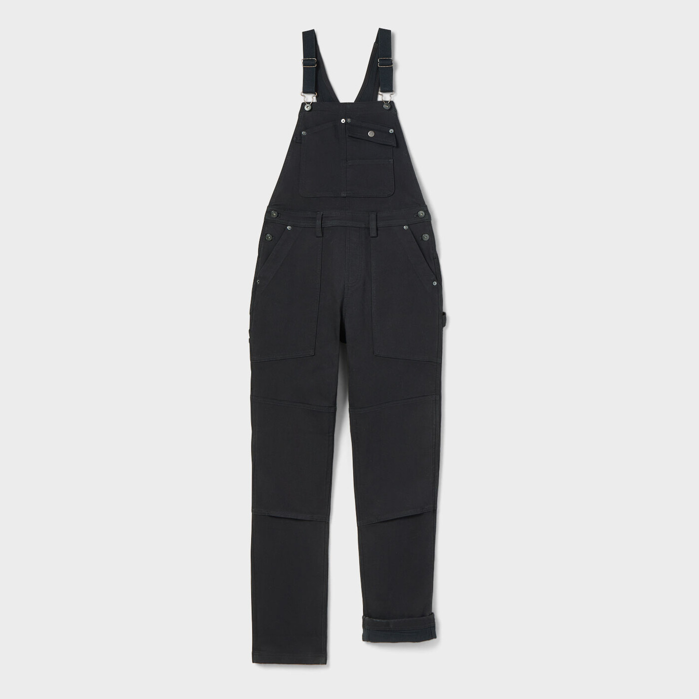 Women's Double Flex Denim Fleece Lined Overalls — Stay Black by Duluth Trading Co.