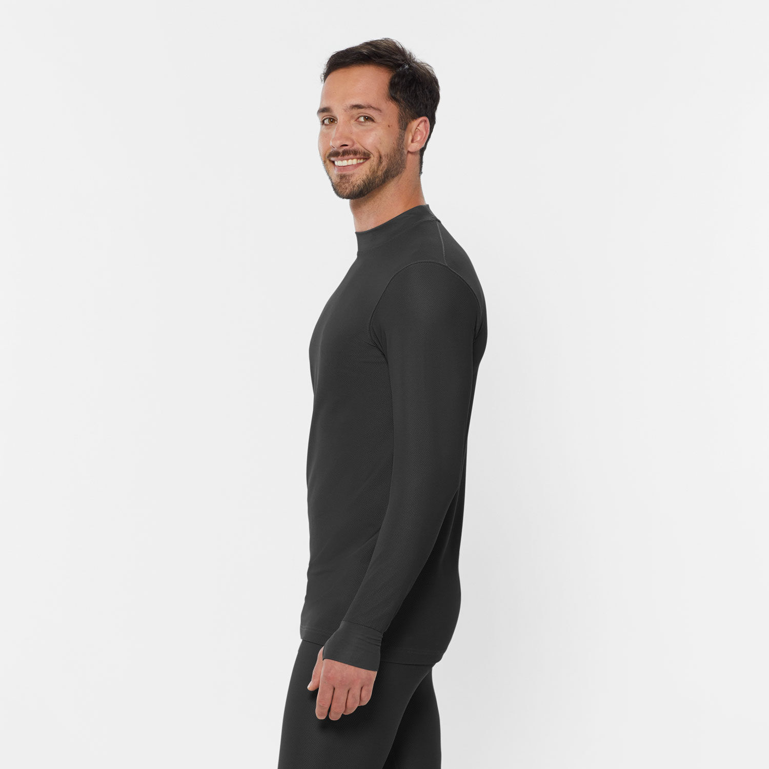 Men's Buck Naked Performance Base Layer Mock Neck Shirt | Duluth