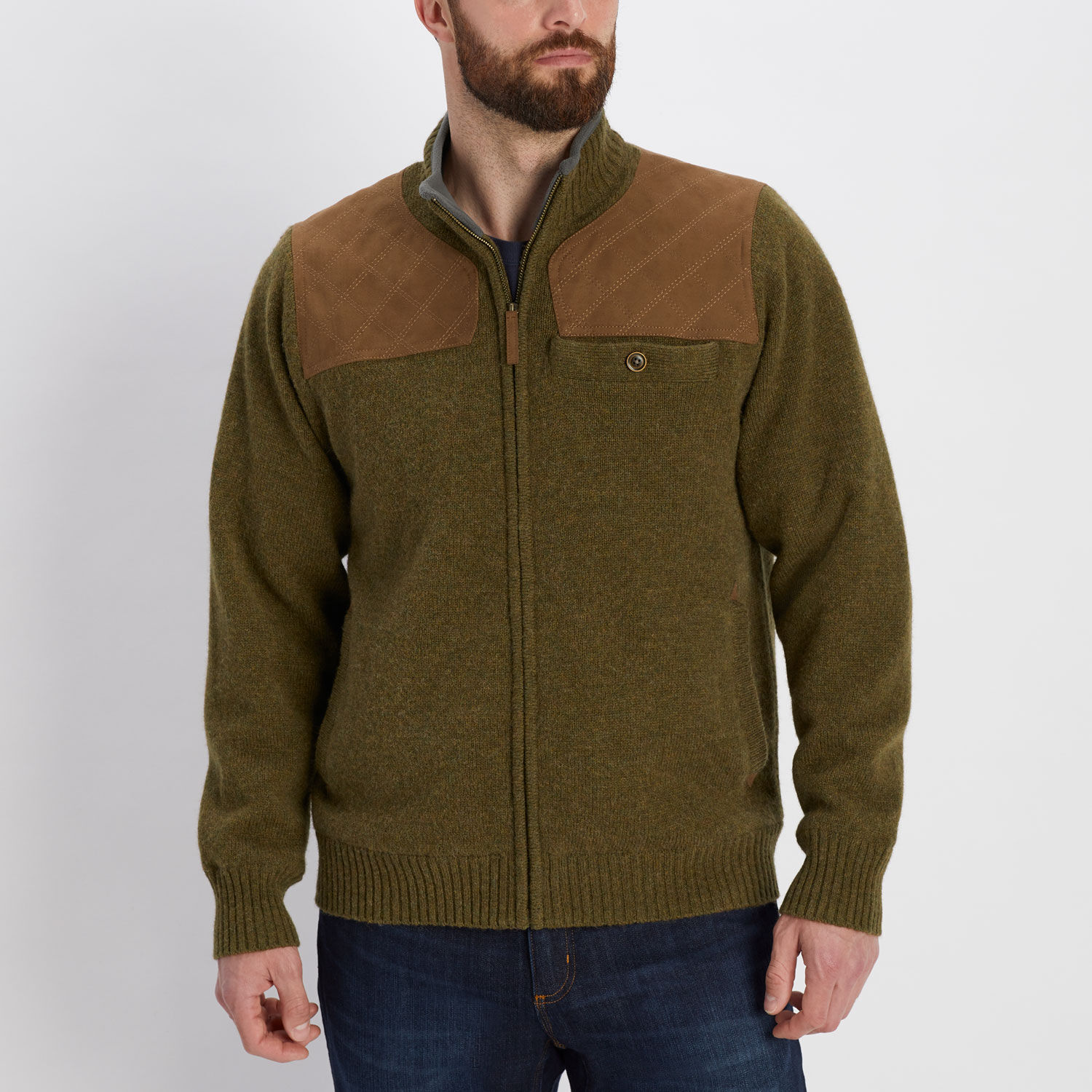 Men's Shetland Wool Windproof Zip Sweater | Duluth Trading Company