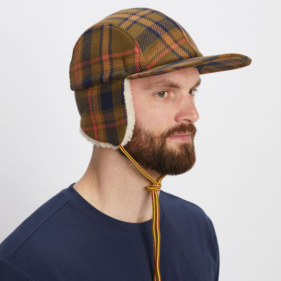 mens winter dress hats with ear flaps Men's Burly Plaid Earflap Hat Cool gift for your LowStock:44056427855923 Yellow Flower Girl Dress Color:M-Light Blue