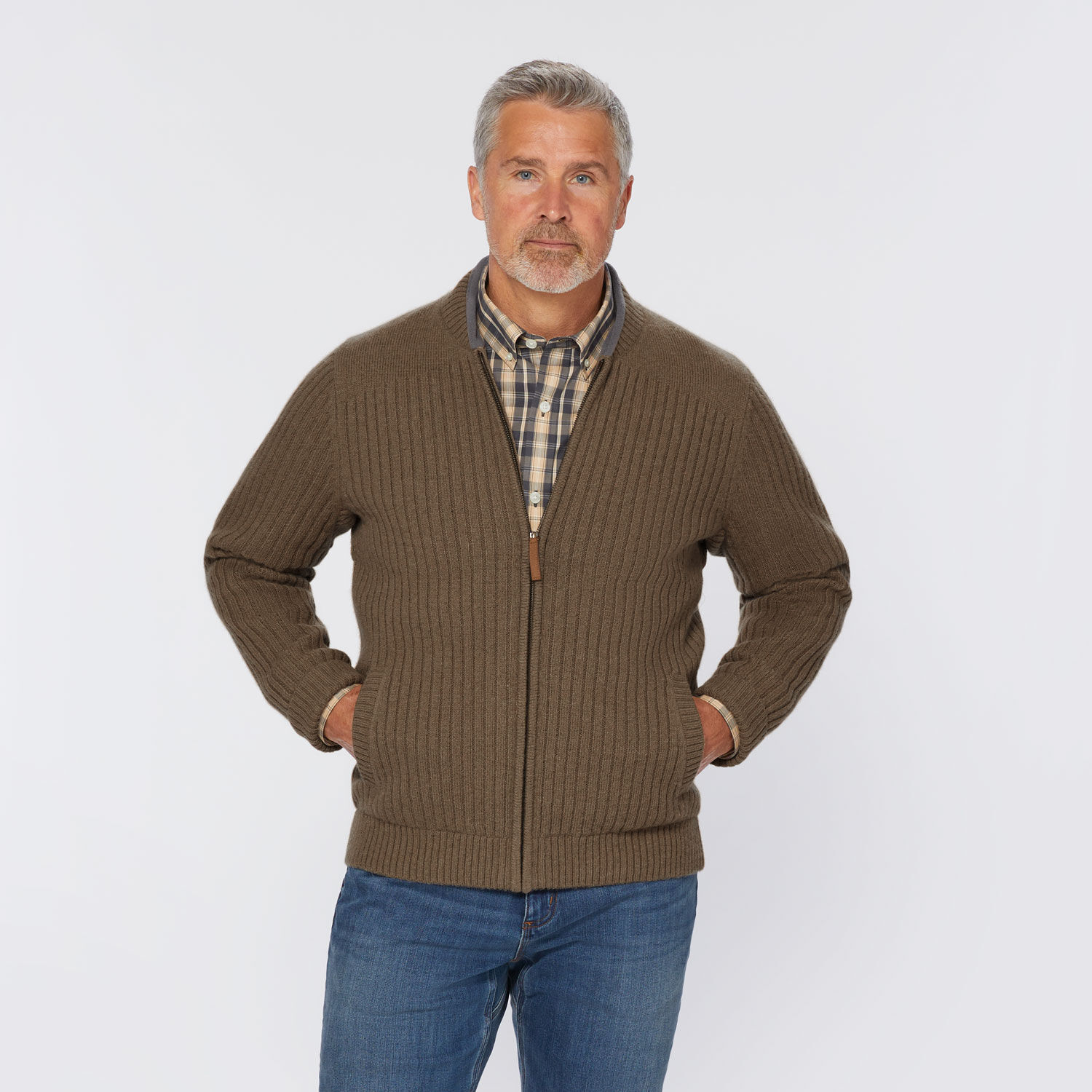 Shetland Wool Windproof Zip Sweater | Duluth Trading Company