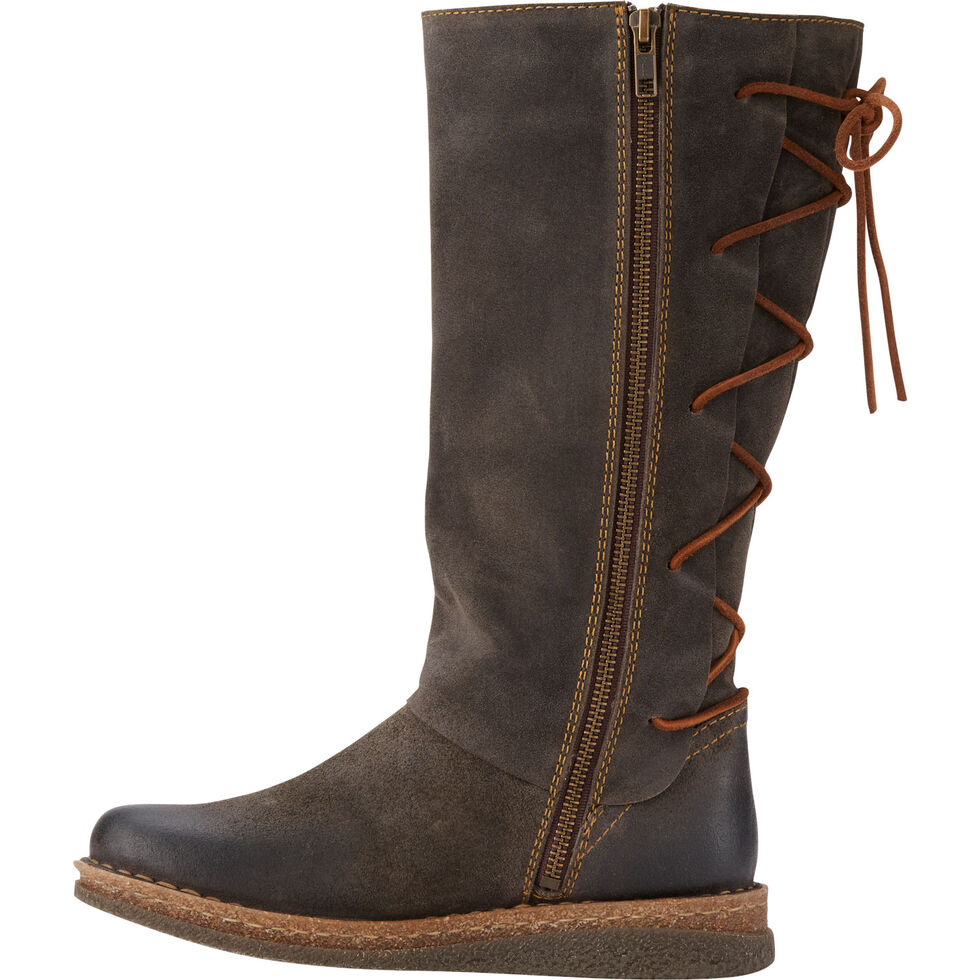 born womens dress boots Women's Sable Tall tall brown boots outfits High waist light blue Latest the tulip Size:CA 14