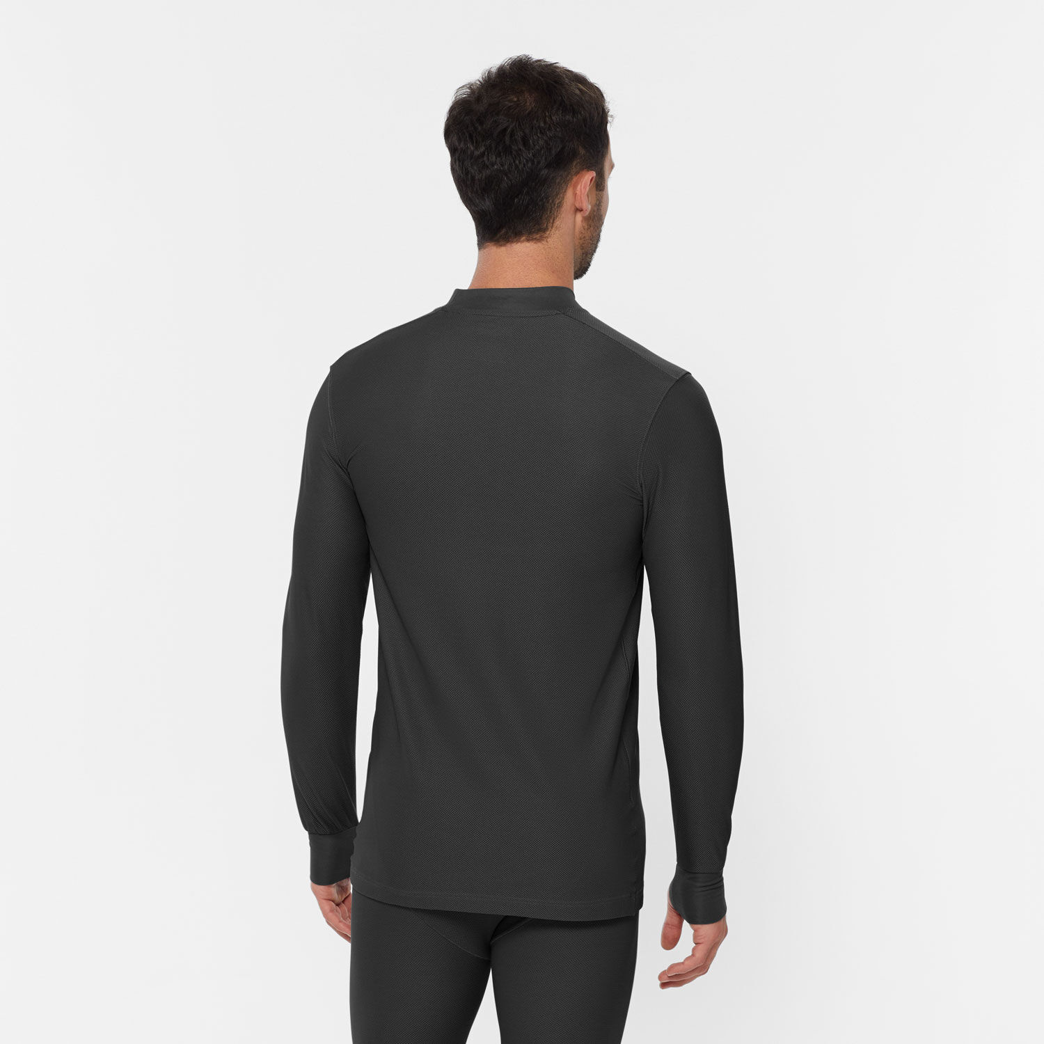 Men's Buck Naked Performance Base Layer Mock Neck Shirt | Duluth