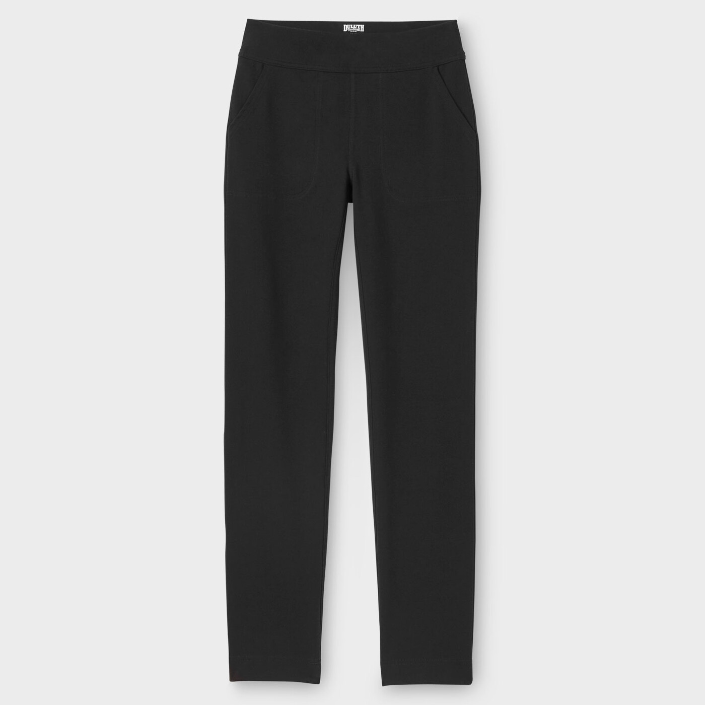 Women's NoGA Naturale Cotton Slim Leg Pants — Jet Black by Duluth Trading Co.