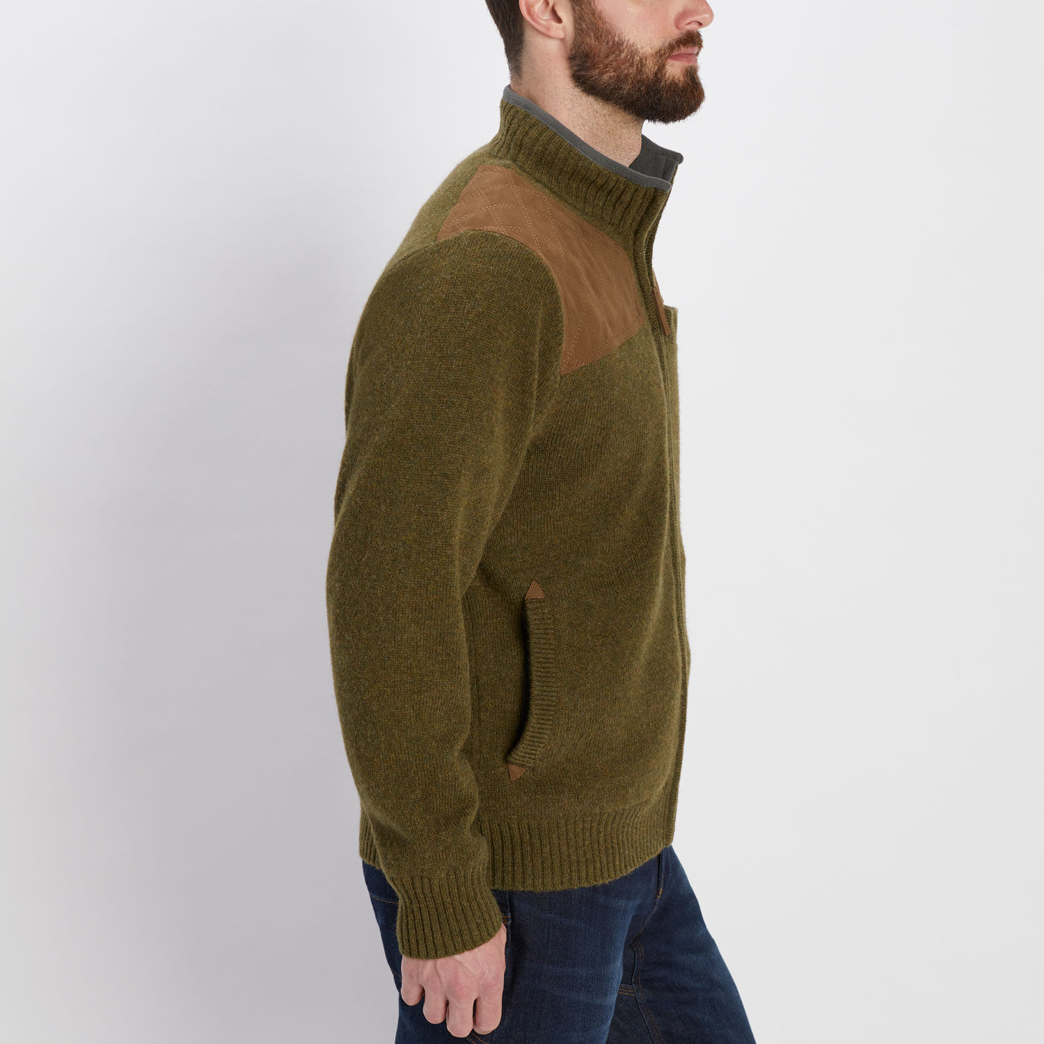 Men's Shetland Wool Windproof Zip Sweater | Duluth Trading Company