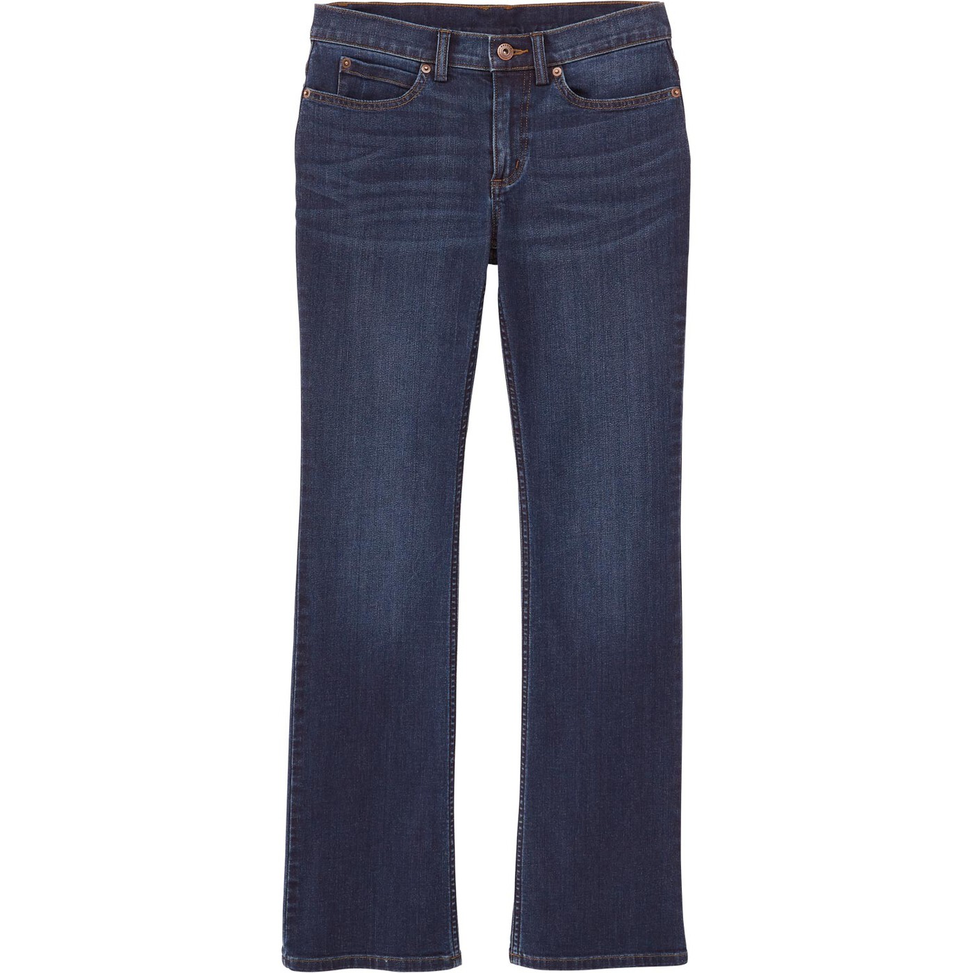 Women's Plus Daily Denim Bootcut Jeans — Medium Indigo by Duluth Trading Co.