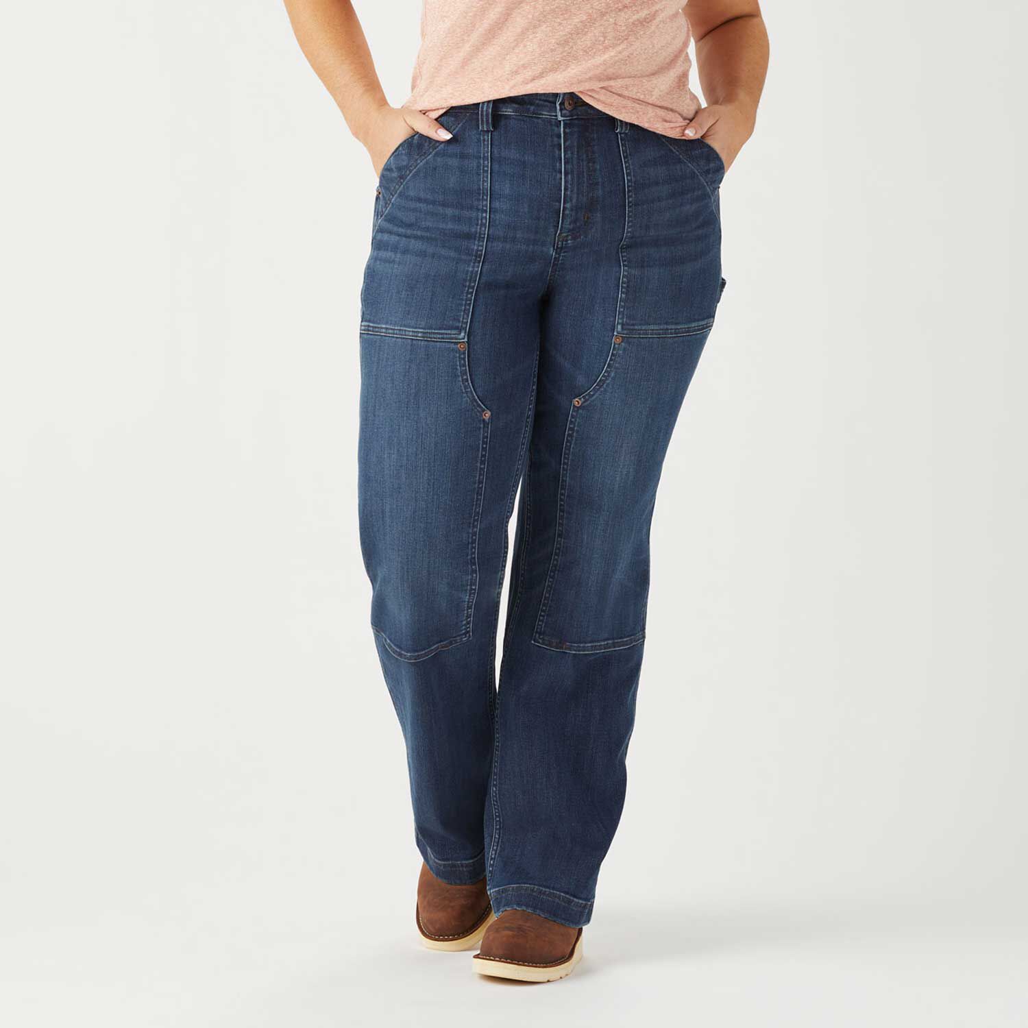 Women's DuluthFlex Denim CoolMax Relaxed Straight Pants | Duluth