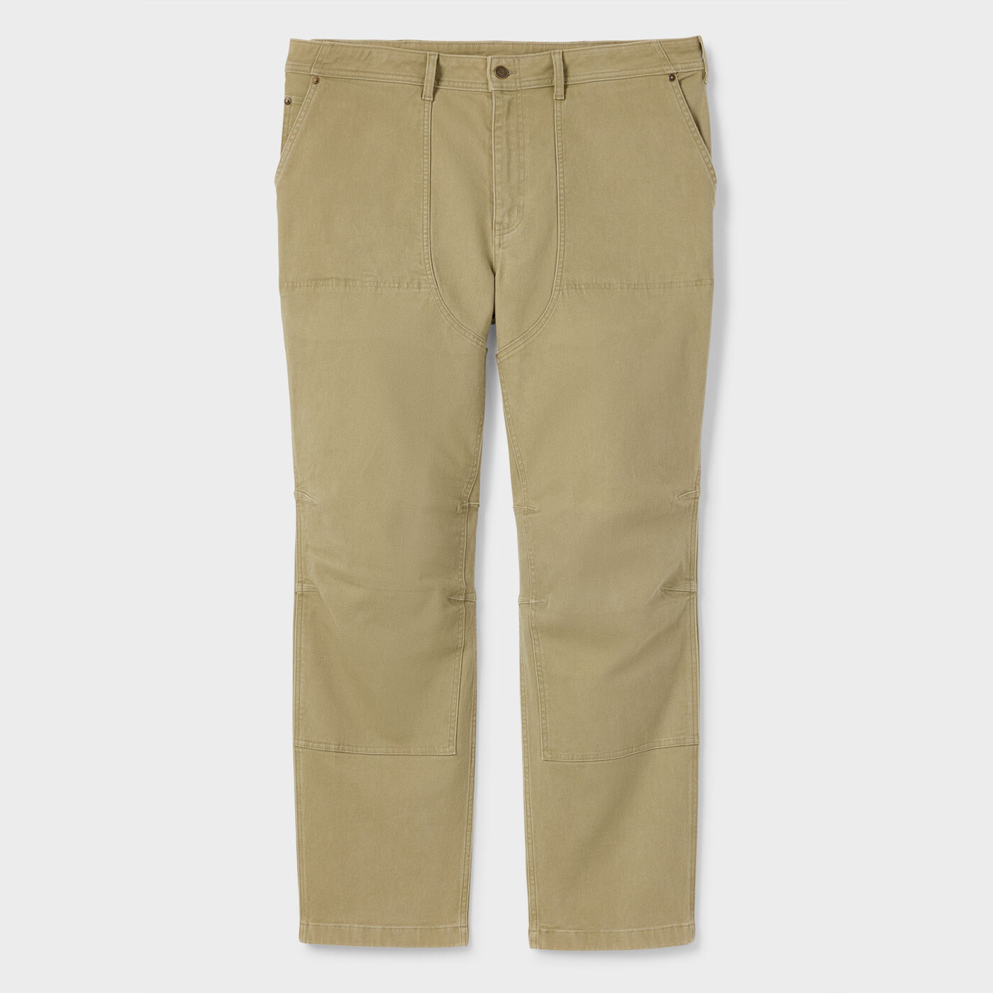 Women's Plus VintageFlex Fire Hose Straight Leg Pants — Washed Olive by Duluth Trading Co.