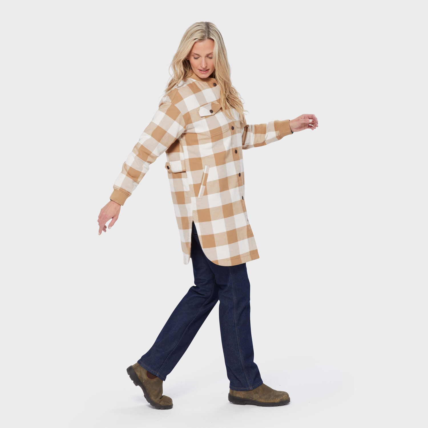 Women's Folklore Flannel Insulated Duster | Duluth Trading Company