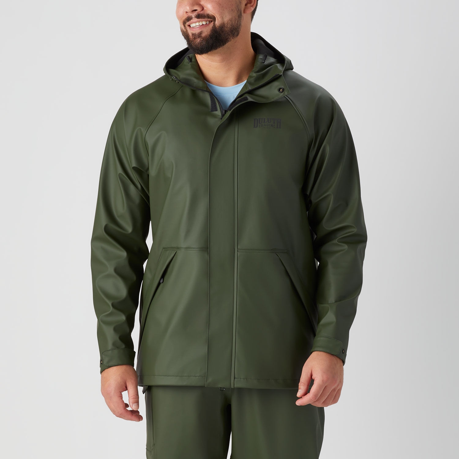 Men's 40 Grit PU Rain Jacket | Duluth Trading Company