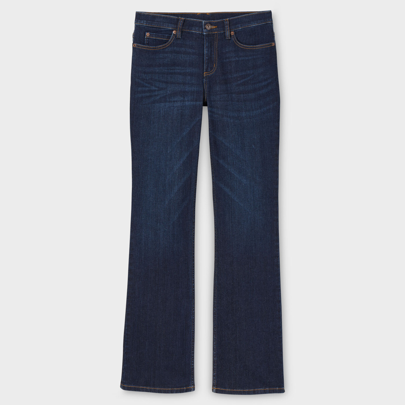 Women's Daily Denim Bootcut Jeans — Dark Indigo Wash by Duluth Trading Co.