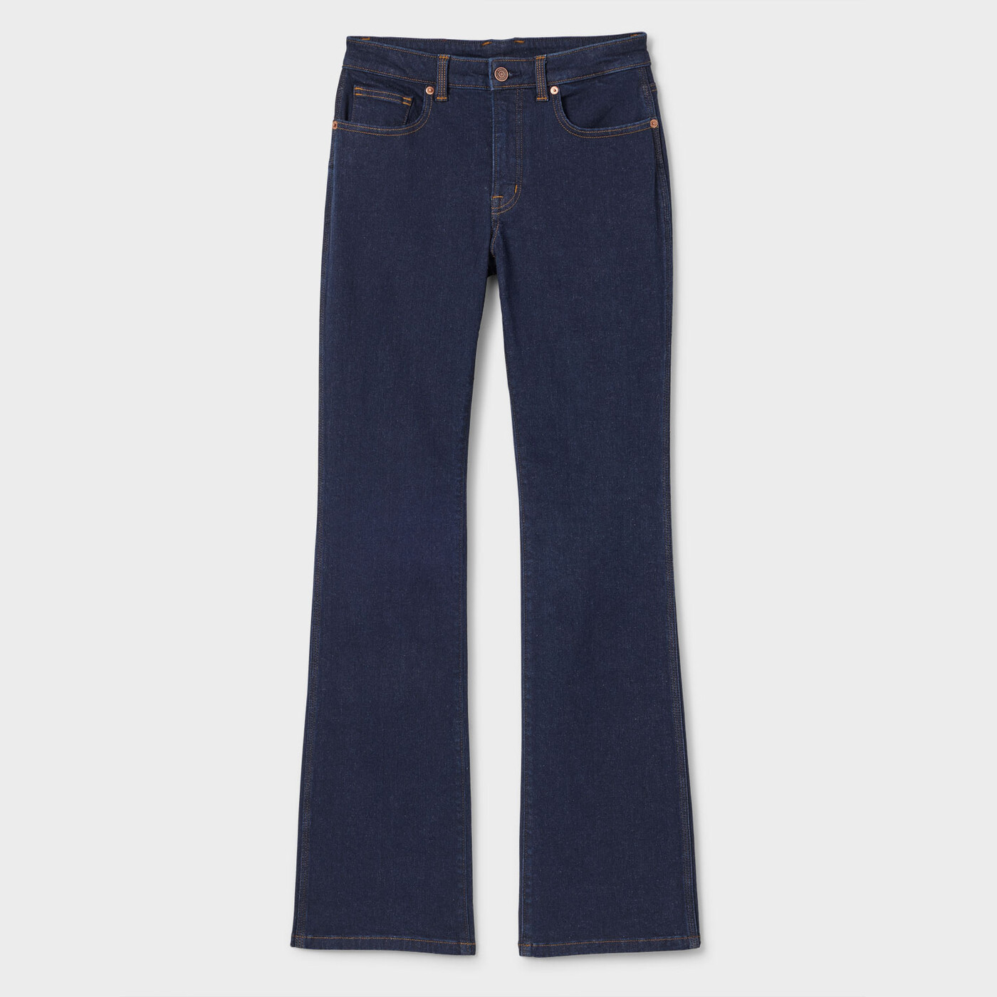 Women's Asset Management Mid-Rise Bootcut Jeans — Dark Rinse Wash by Duluth Trading Co.