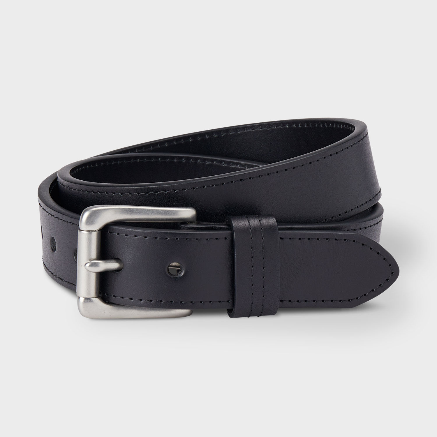Men's Lifetime Leather Silver Buckle Belt | Duluth Trading Company