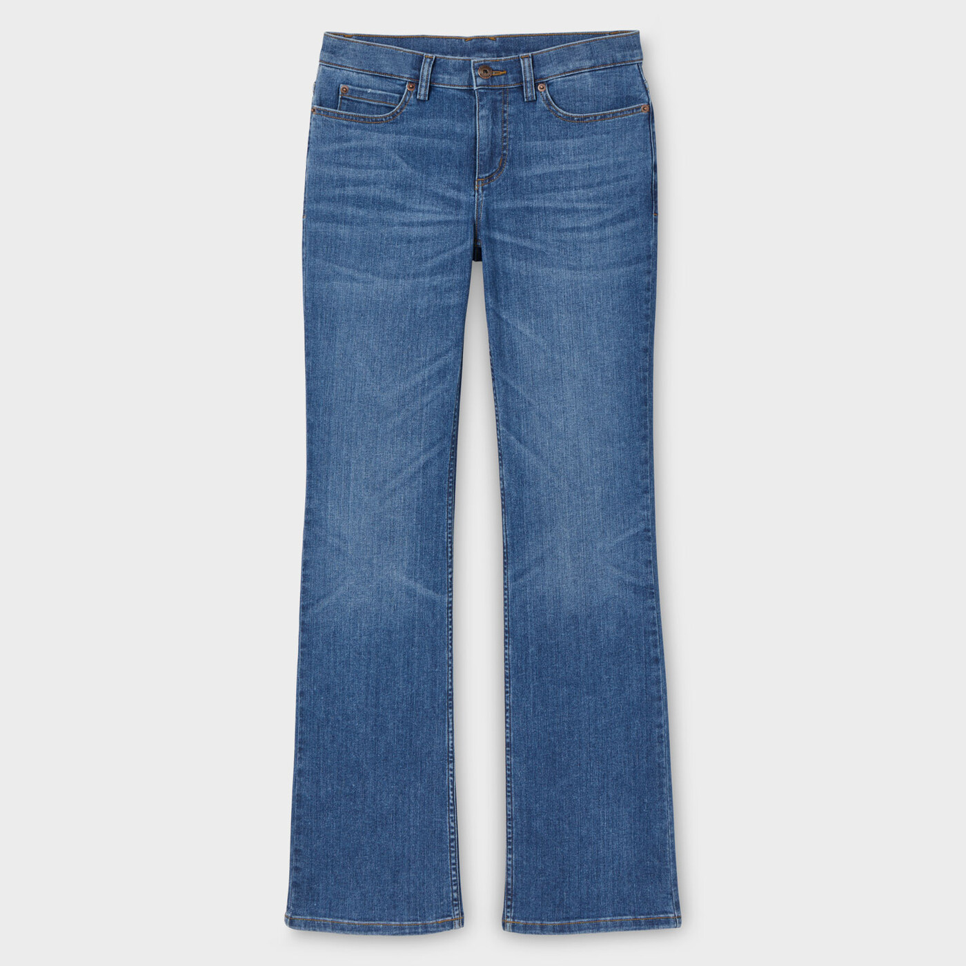 Women's Daily Denim Bootcut Jeans — Soft Indigo Wash by Duluth Trading Co.