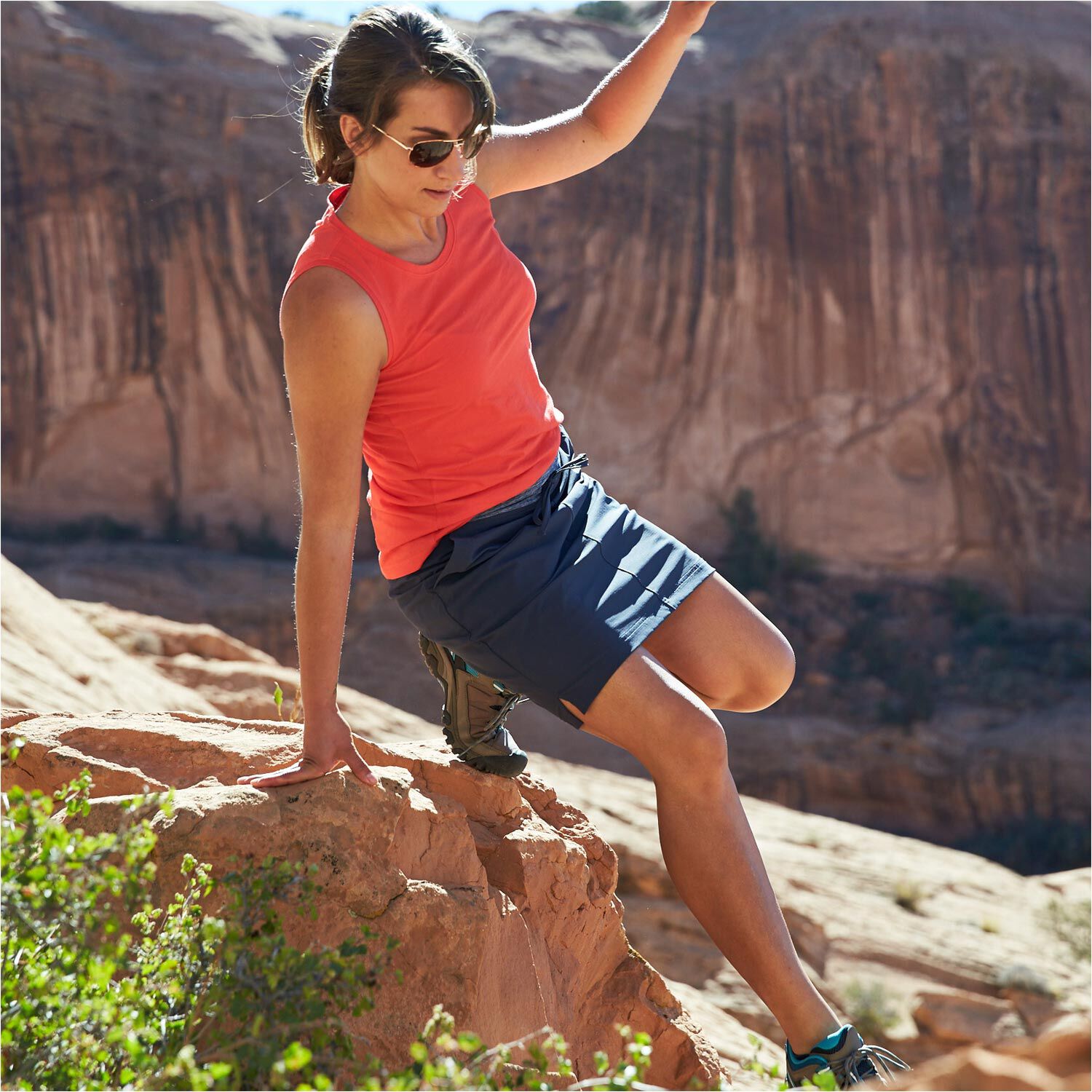 【おすし】sheller big check BISHU skort Women's Armachillo Cooling Skort | Duluth Trading Company