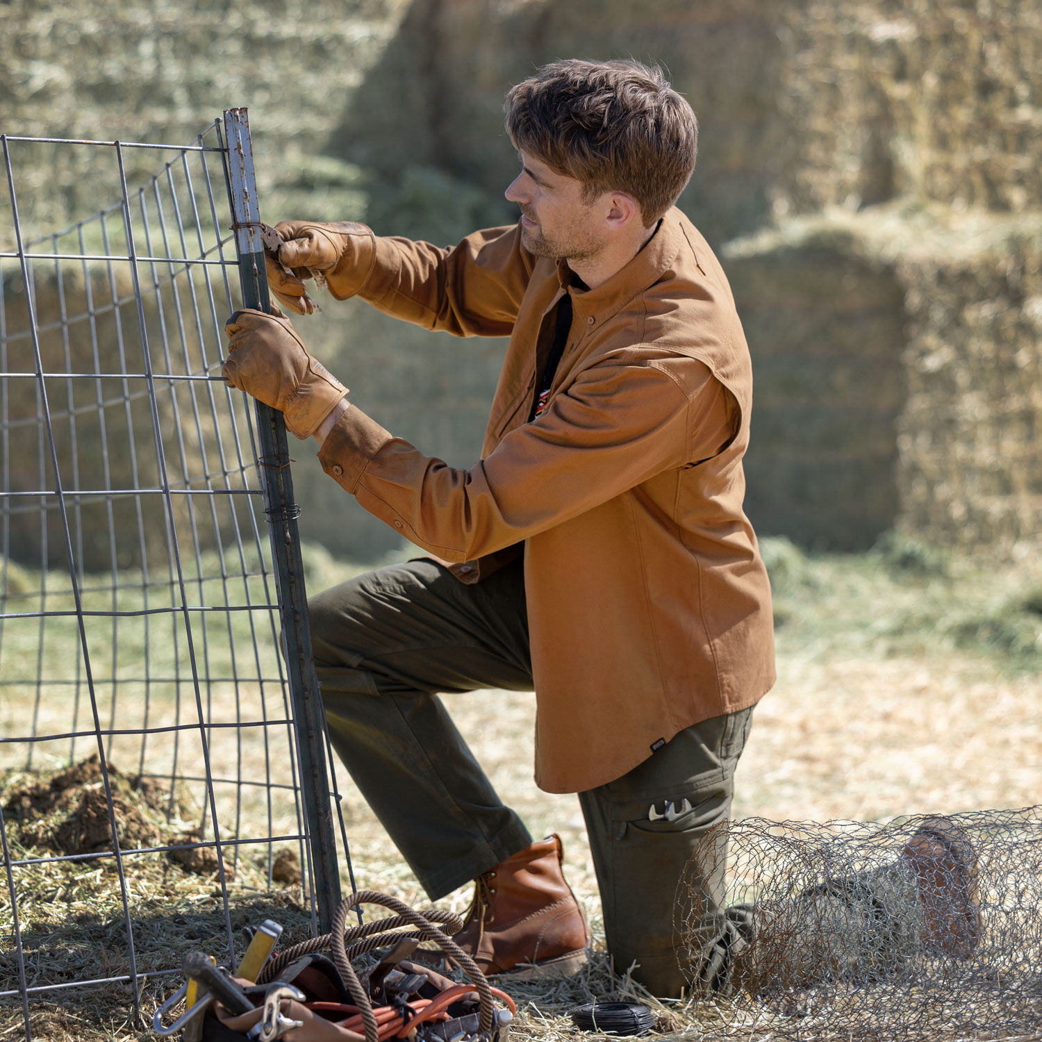 Men's Fire Hose Lightweight Long Sleeve Work Shirt | Duluth