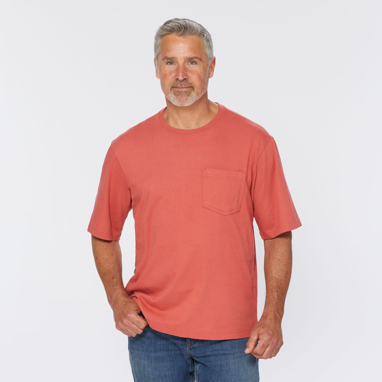 Men's Un-Longtail T Relaxed Fit Short Sleeve Shirt with Pocket