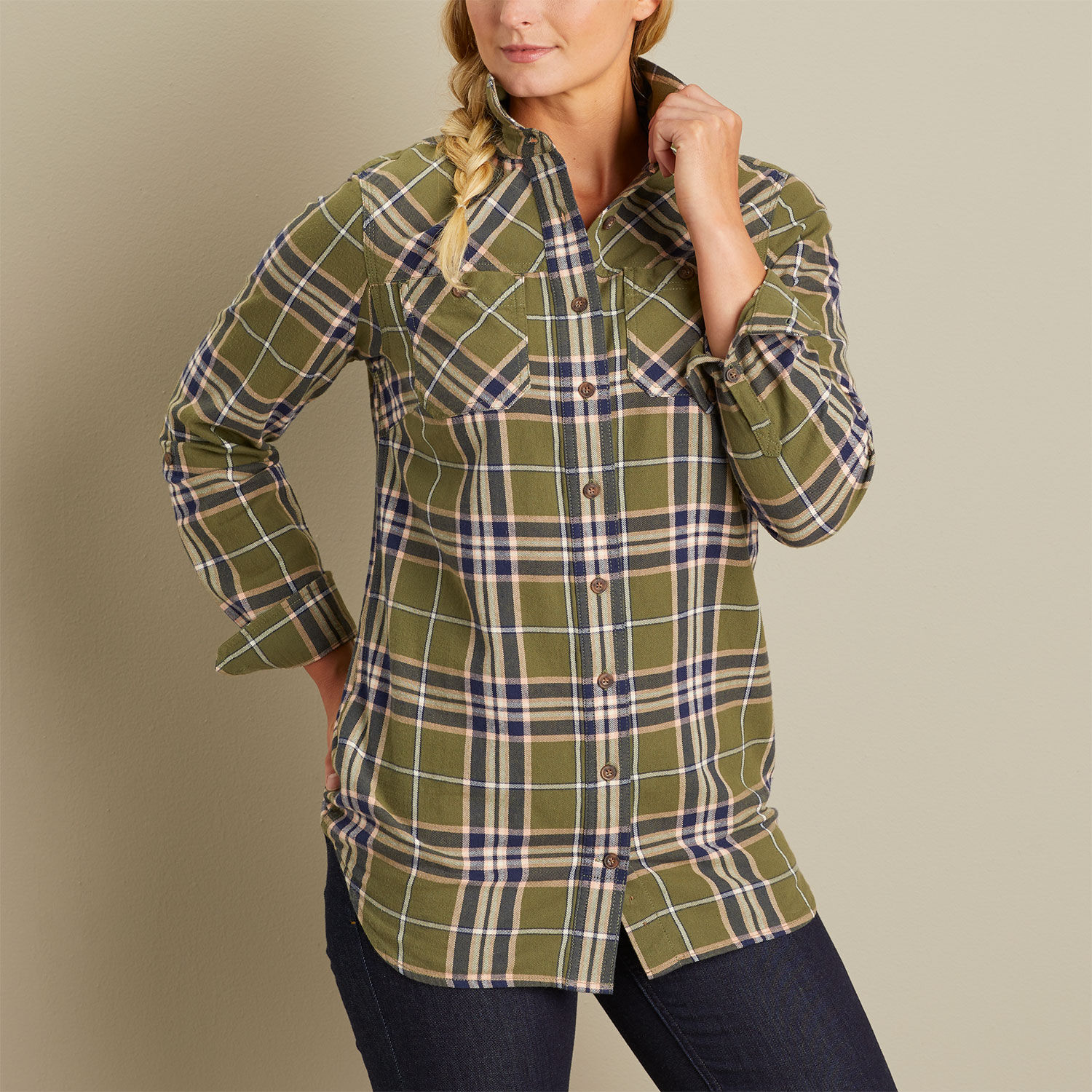 Women's Free Swingin' Flannel Tunic 