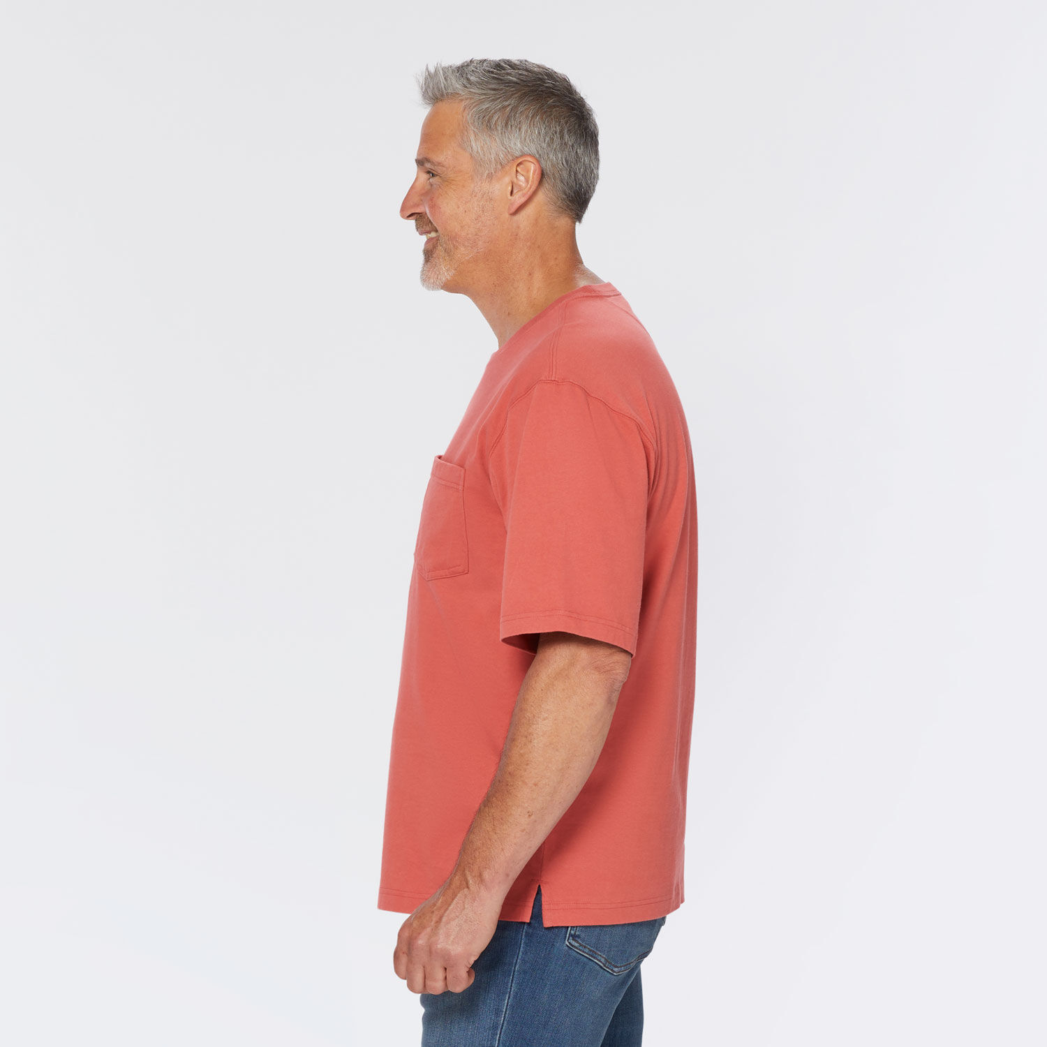 Men's Un-Longtail T Relaxed Fit Short Sleeve Shirt with Pocket