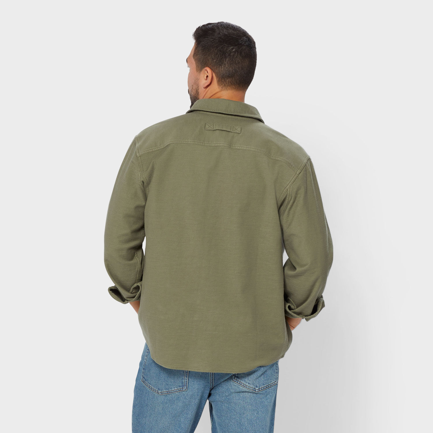 Men's Officer's Slub Sateen Shirt Jac | Duluth Trading Company