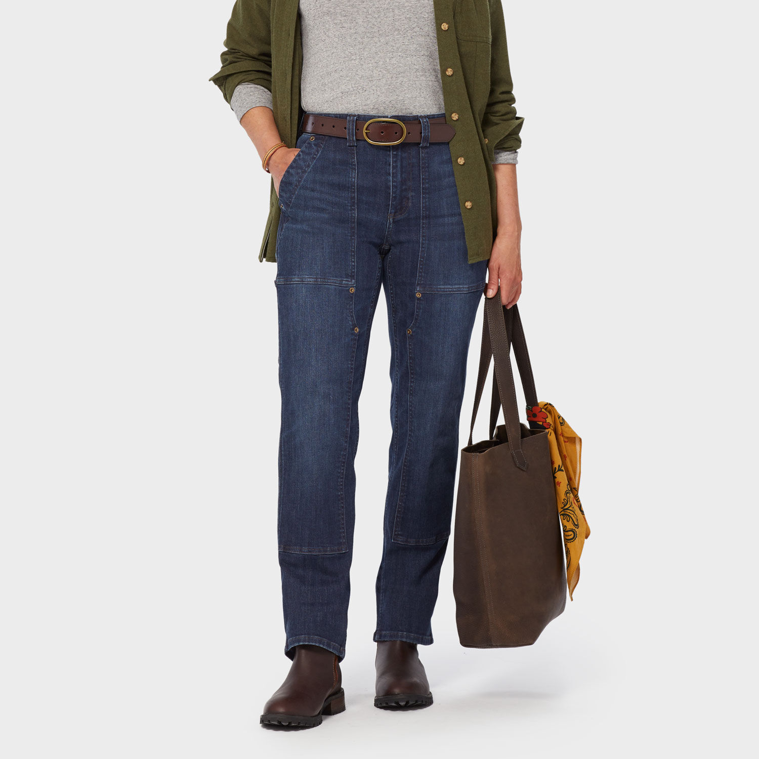 Women's Double Flex® Denim Straight Leg Jeans | Duluth Trading Company