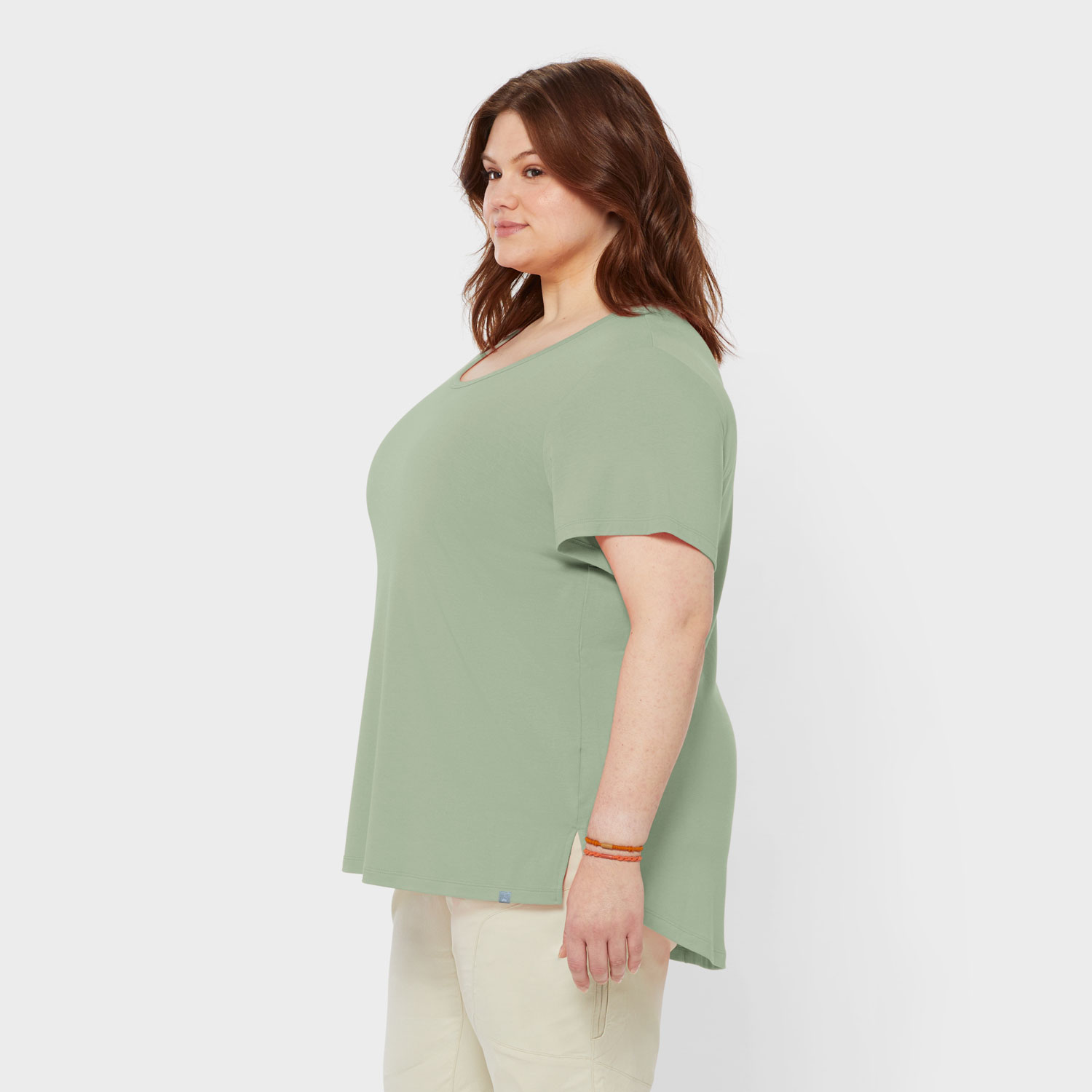 Women's Plus AKHG Renew Bamboo Short Sleeve Tee