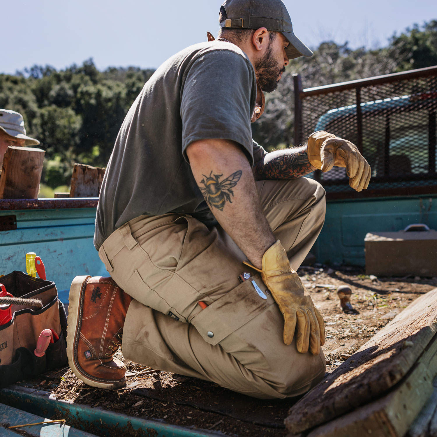 Men's 40 Grit Flex Canvas Standard Fit Cargo Pants