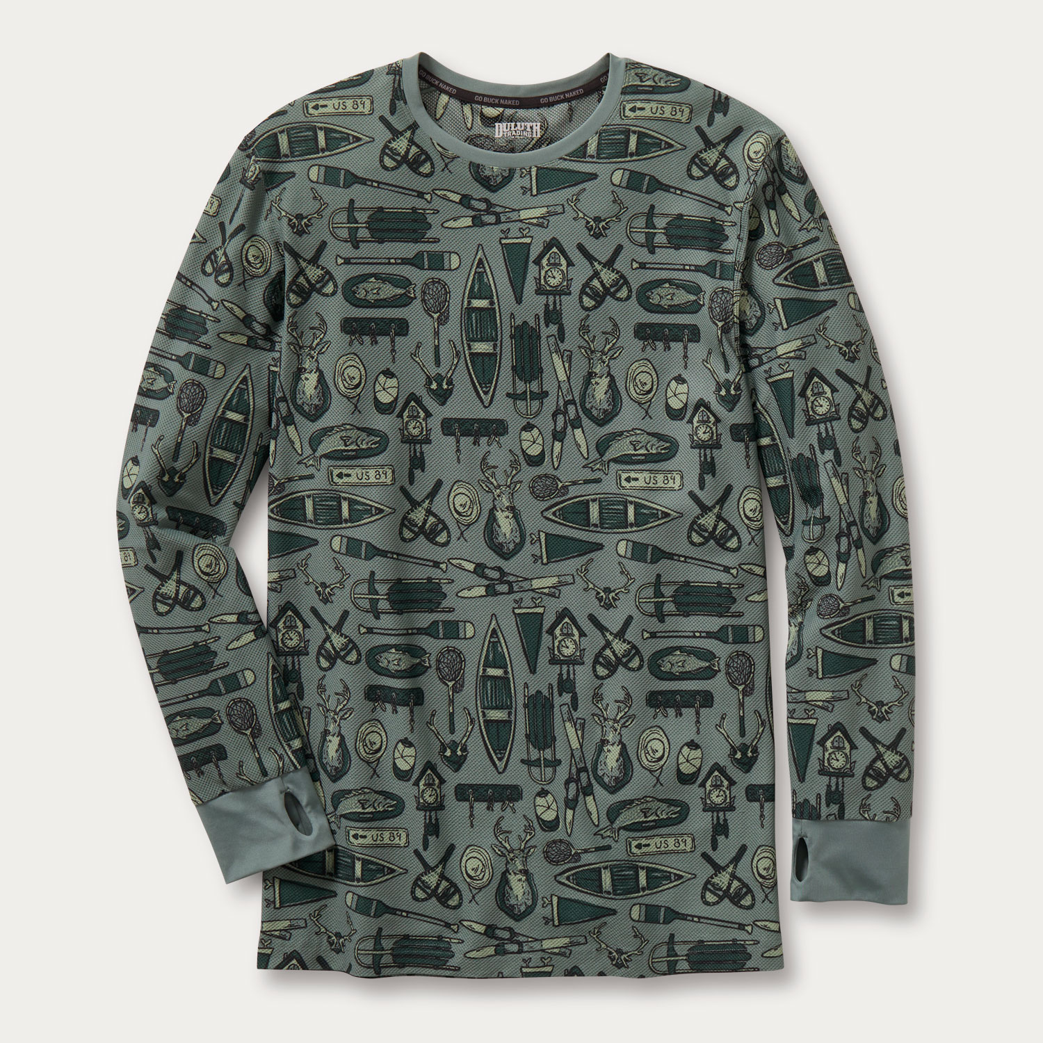 Men's Buck Naked Base Layer Crew