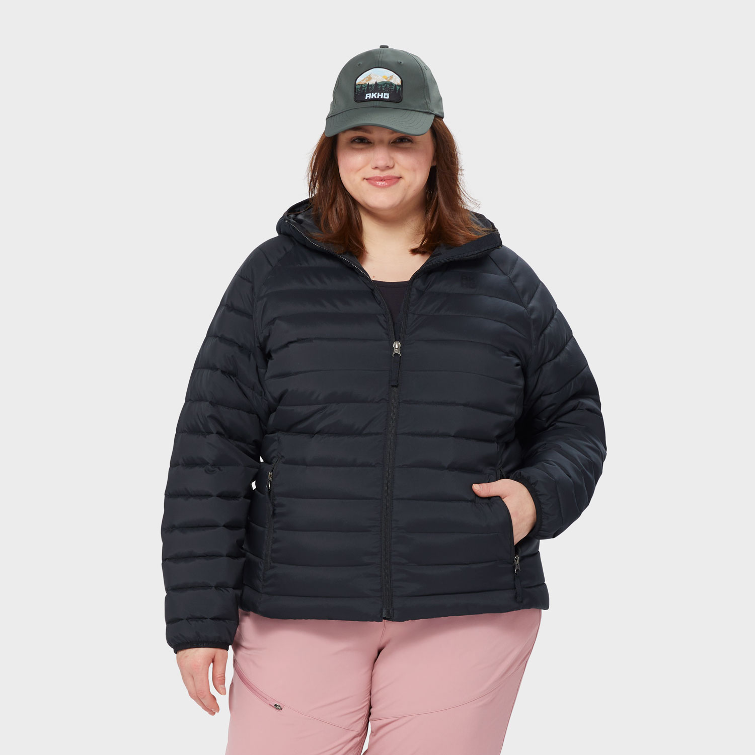 Women's Plus AKHG Puffin Hooded Jacket