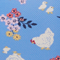 Periwinkle Floral Chicken