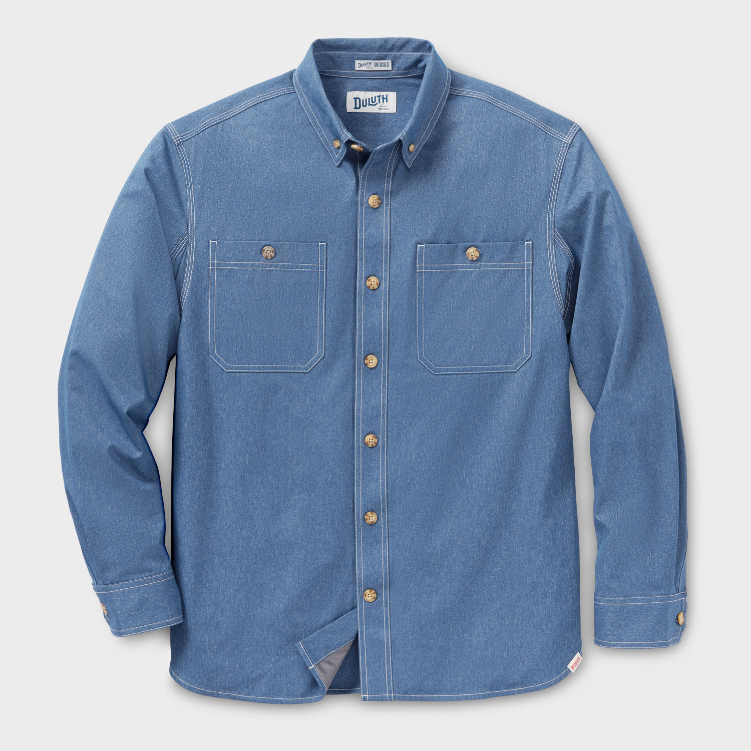 Men's Duluth Untucked Bush Pilot Chambray Shirt