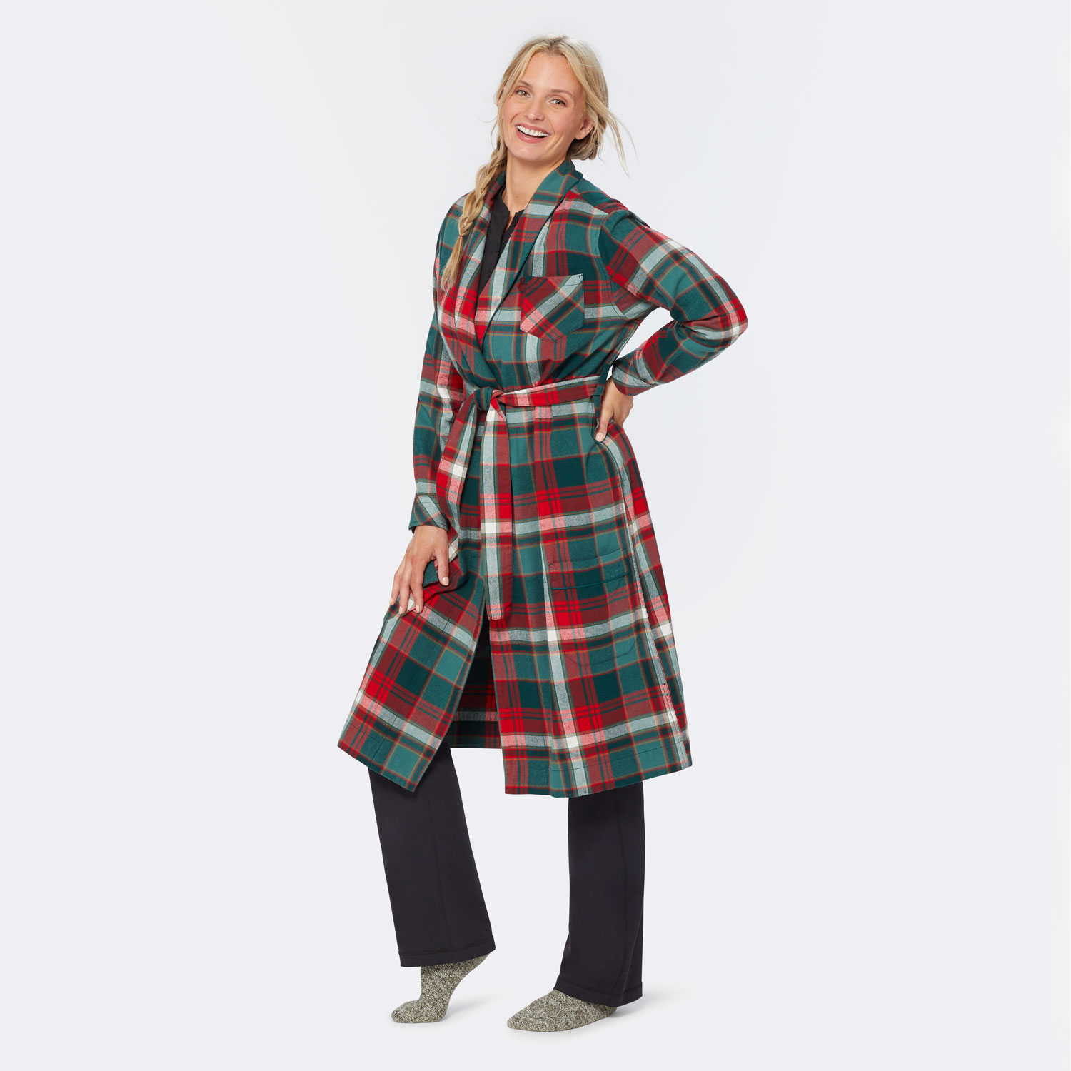 flannel dressing gowns ladies Women's Robe large