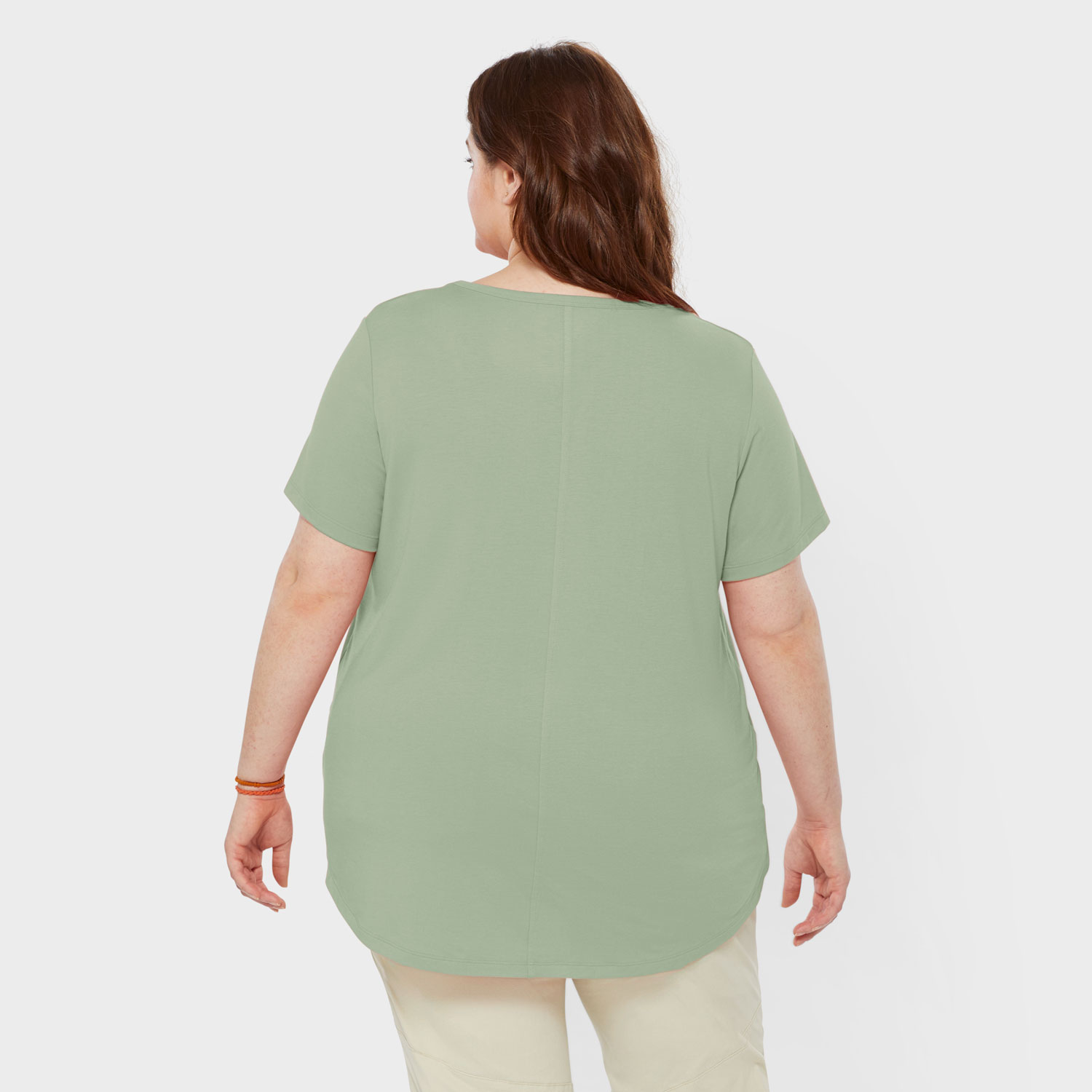 Women's Plus AKHG Renew Bamboo Short Sleeve Tee