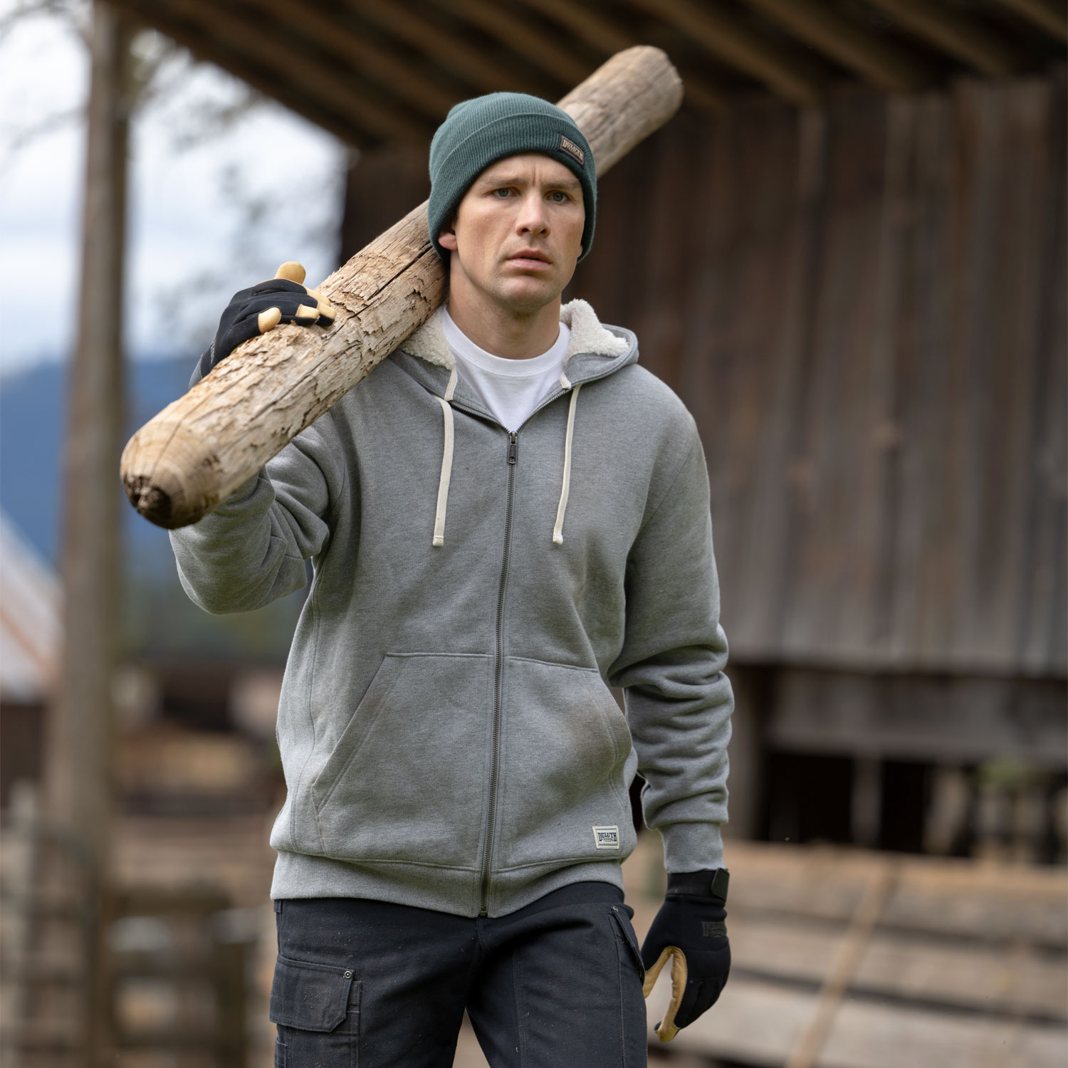 Men's Souped-Up Sweats Sherpa Lined Full-Zip Hoodie