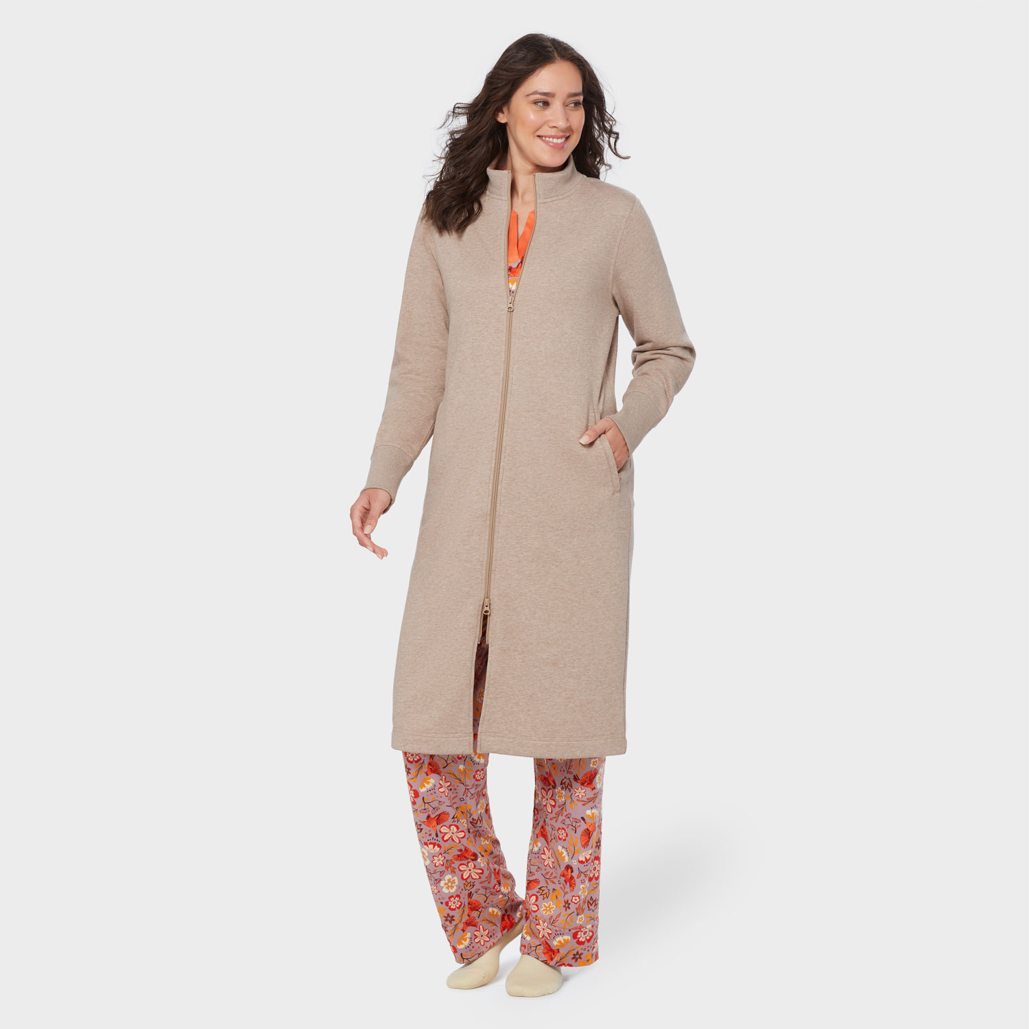 Women's Souped-Up Fleece Zip Up Robe