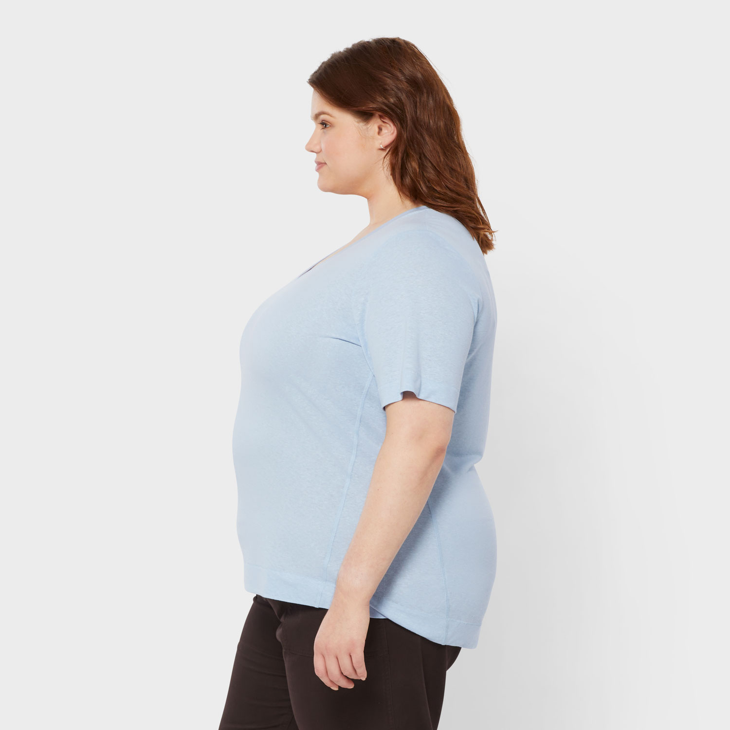Women's Plus Hemp Knit Short Sleeve Tee