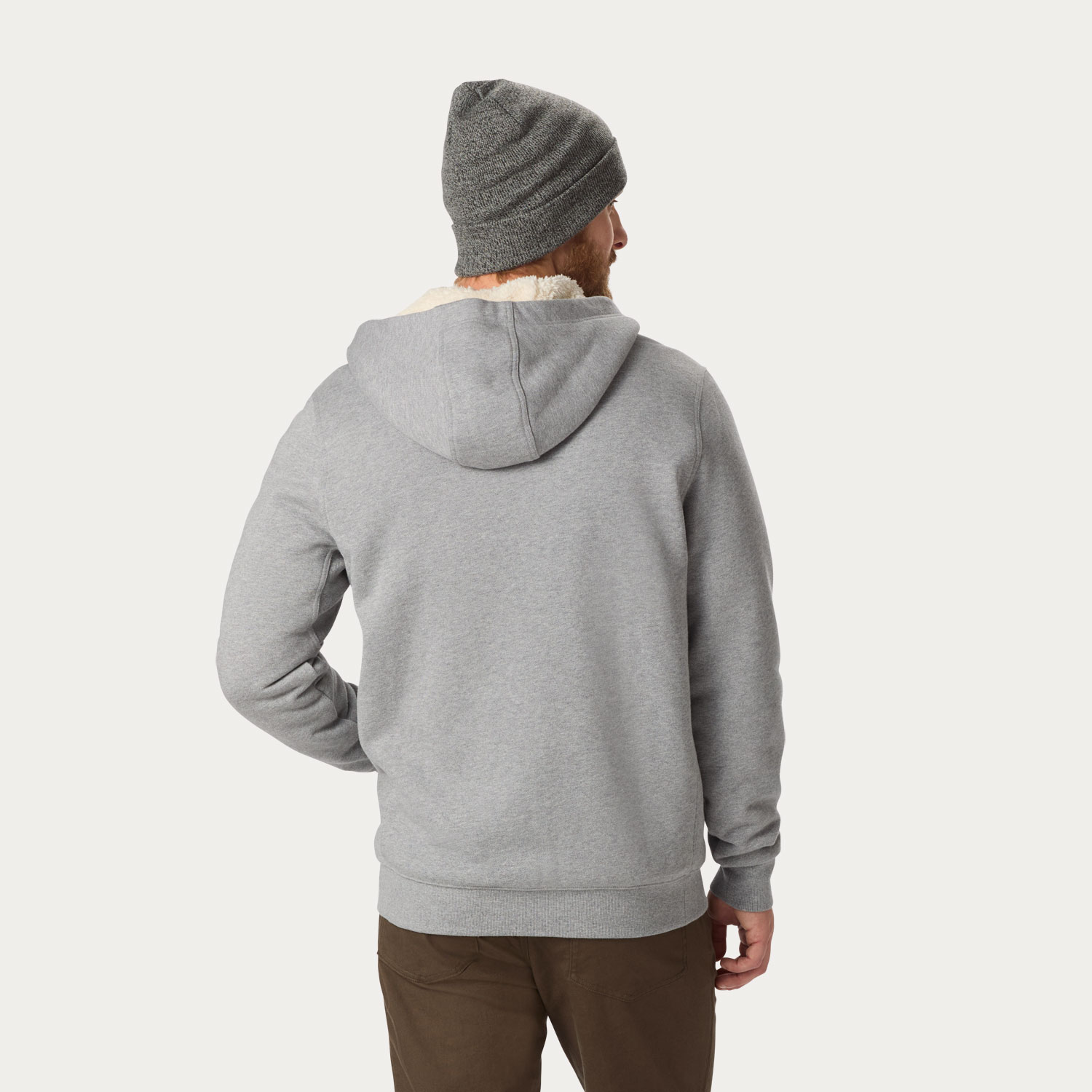 Men's Souped-Up Sweats Sherpa Lined Full-Zip Hoodie