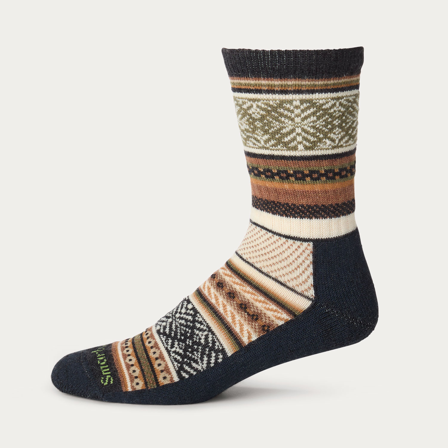 Men's Smartwool Everyday Cozy Fair Isle Sweater Crew Socks