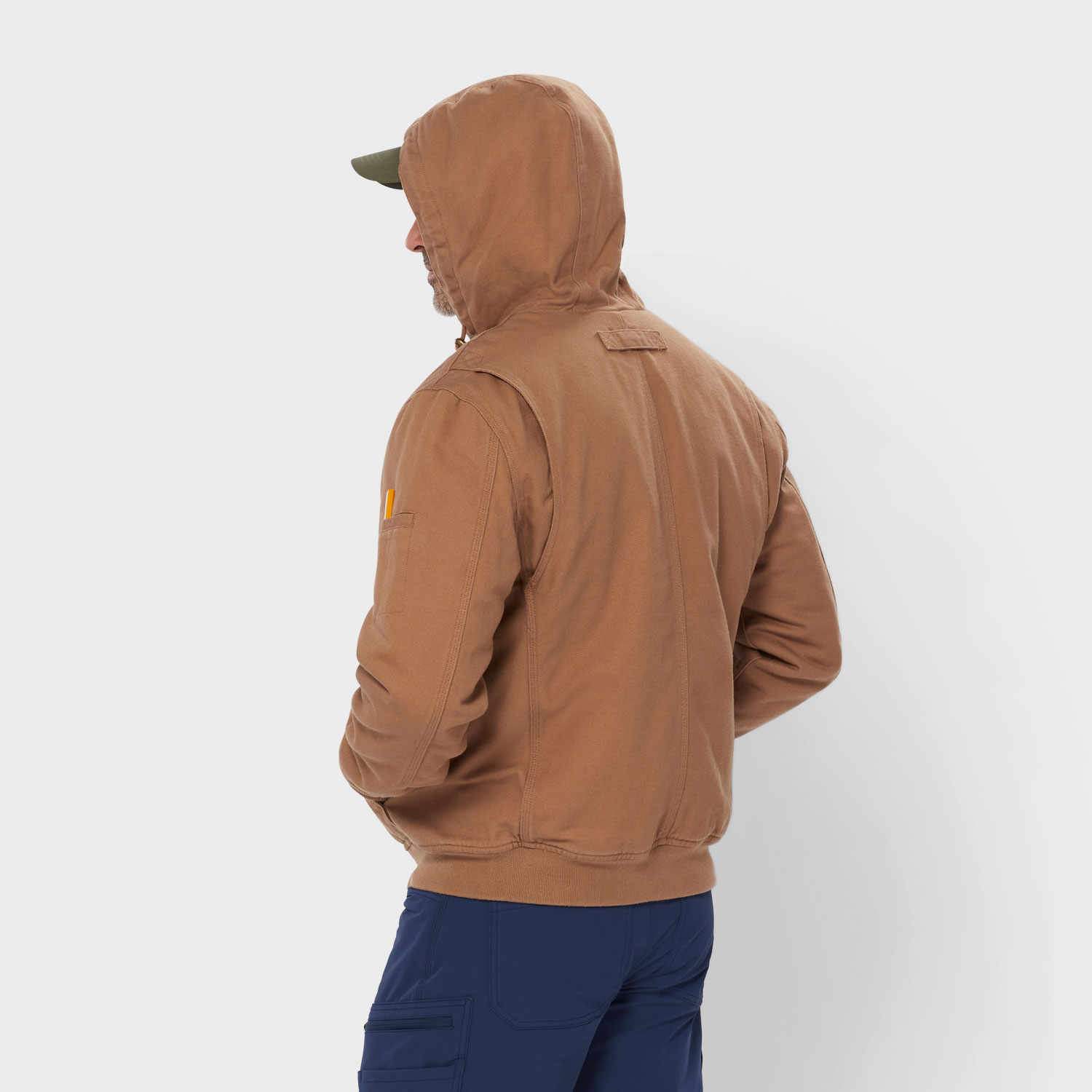 Men's Fire Hose Flannel-Lined Hooded Action Jac