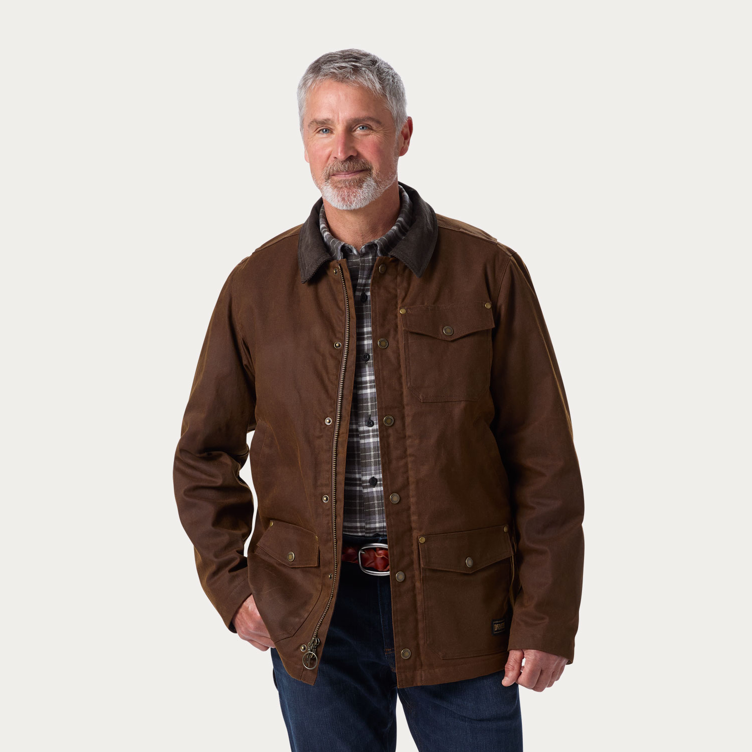 Men's Waxed Fire Hose Chore Jacket