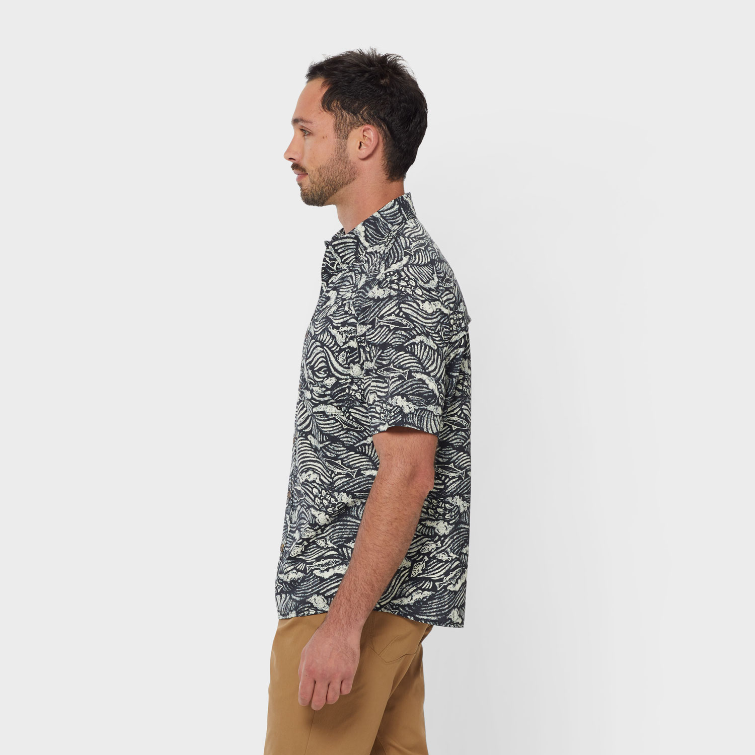 Men's AKHG Mountain Stream Standard Fit Short Sleeve Shirt