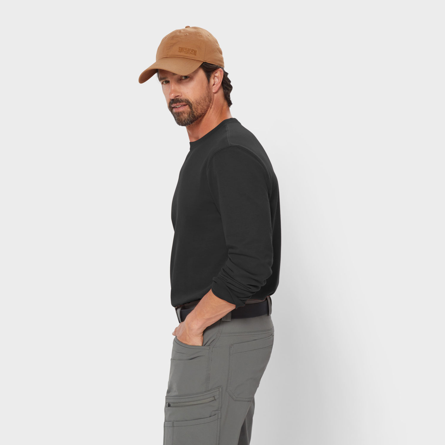 Men's Longtail T Slim Fit Long Sleeve Crew