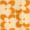 Amber Gold Square Floral