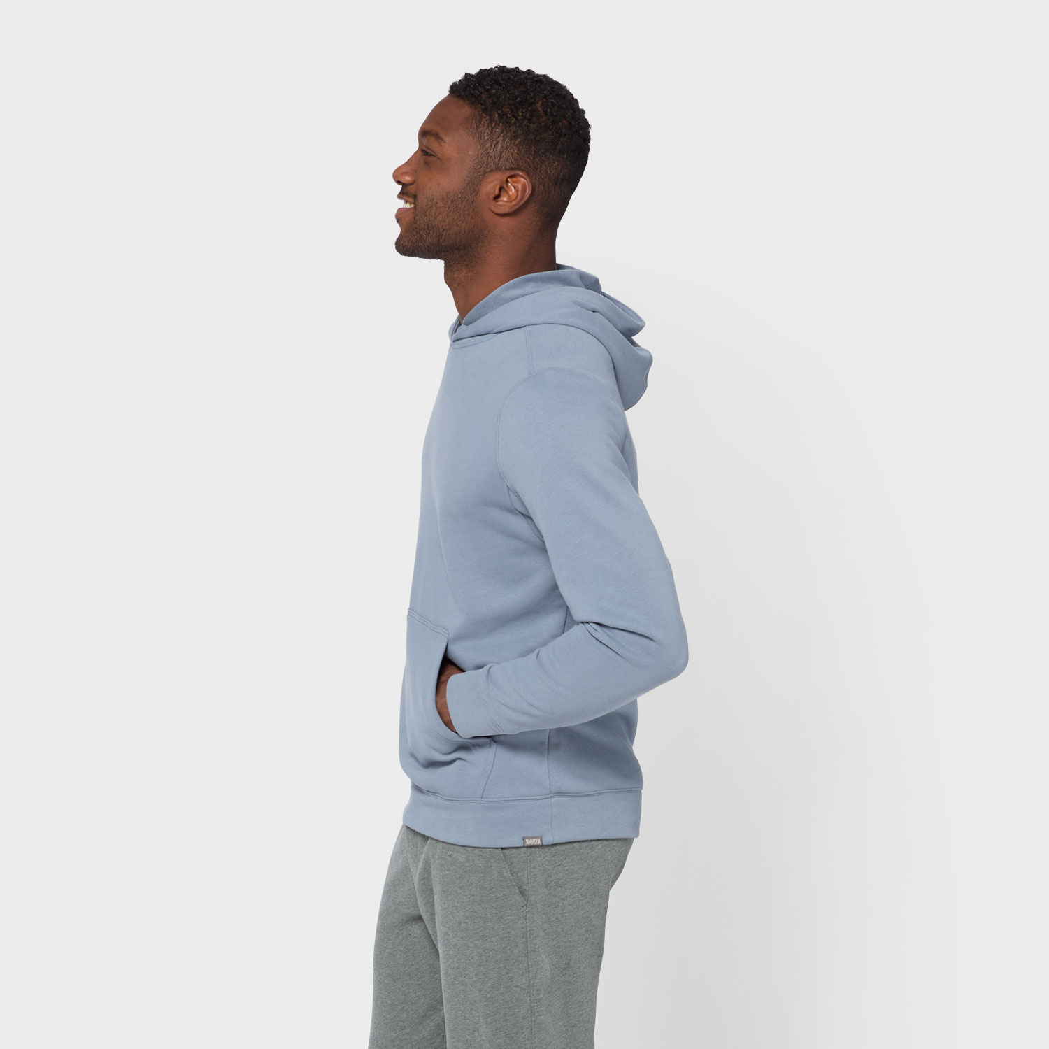 Men's Lazy French Terry Pullover Hoodie Sweatshirt