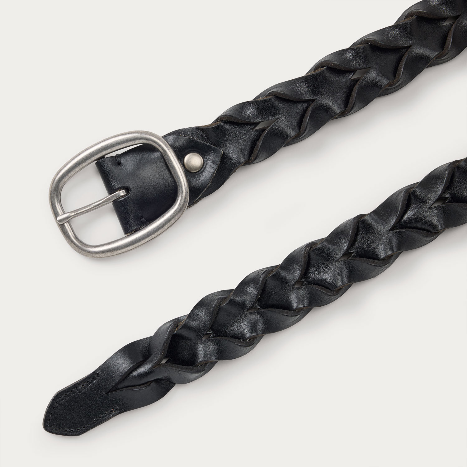 Men's Lifetime Leather Woven Belt