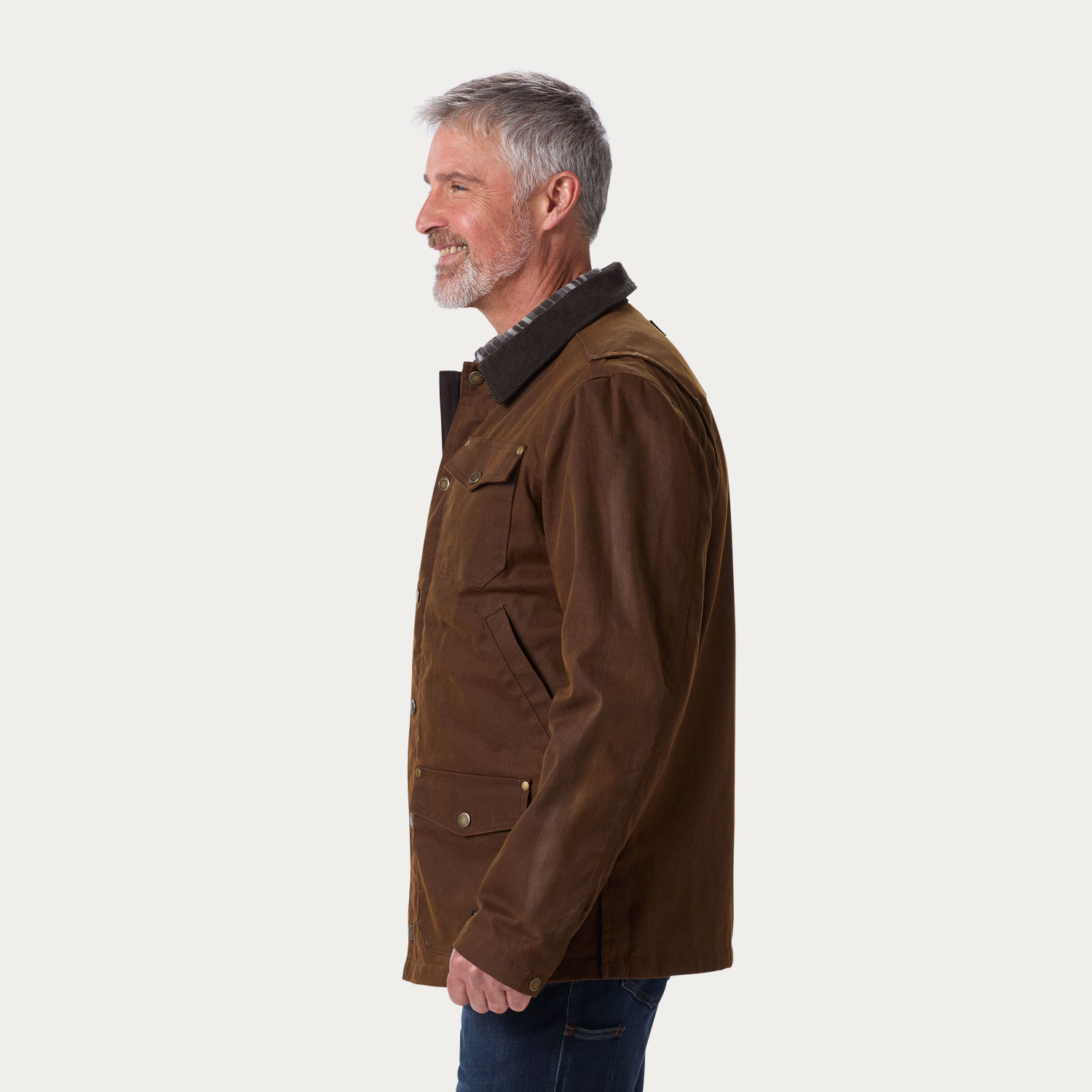 Men's Waxed Fire Hose Chore Jacket