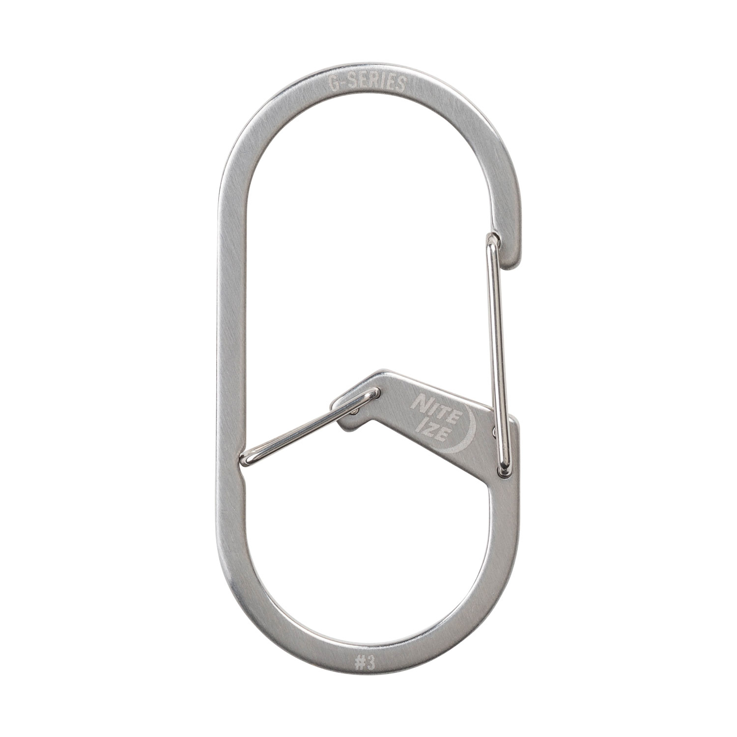 NiteIze G-Series Dual Chamber Carabiner #3 Stainless